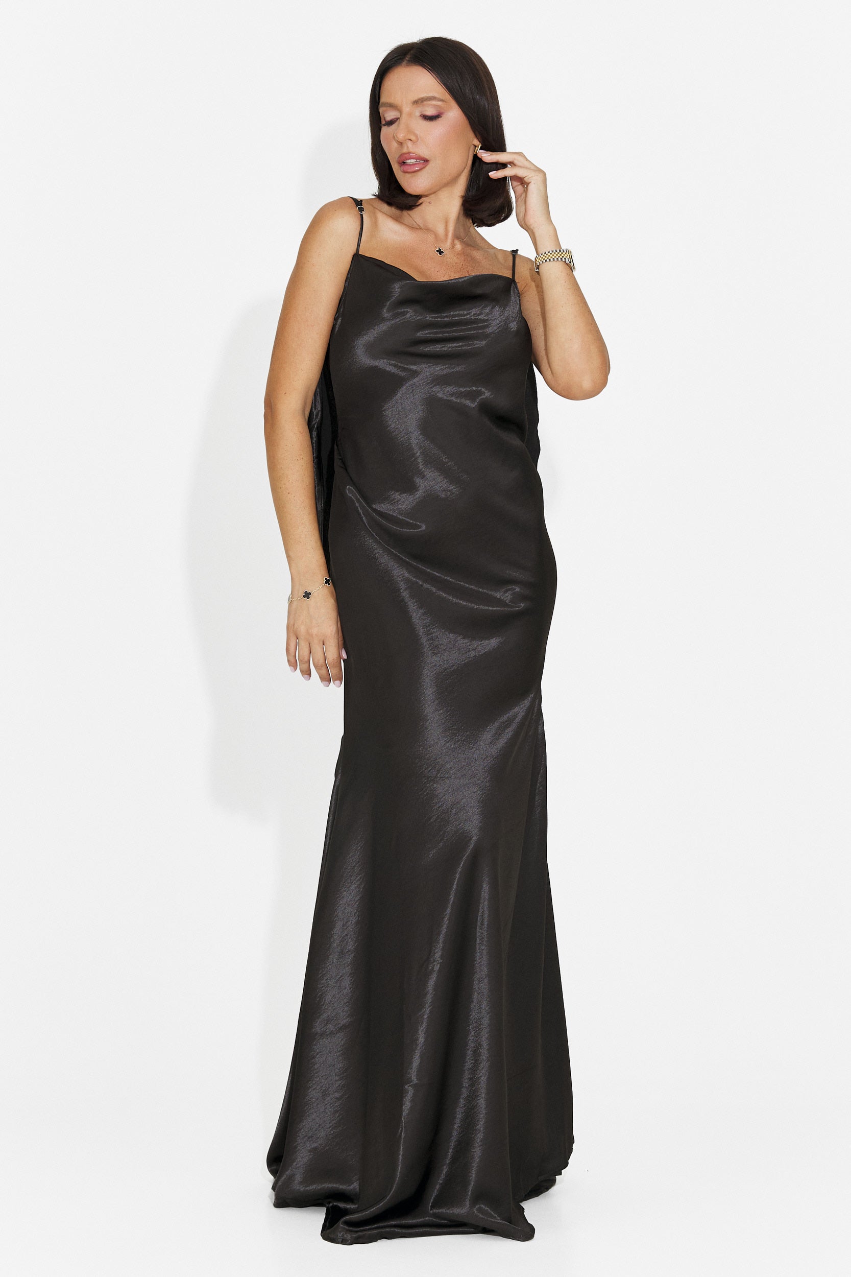 Rochie dama lunga neagra Inventy Bogas