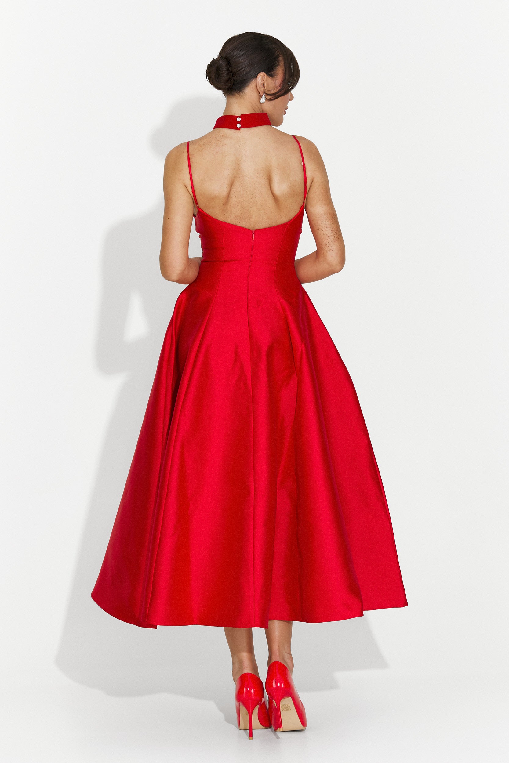 Női hosszú piros ruha Coriza Bogas