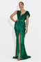 Rochie dama lunga verde Becker Bogas