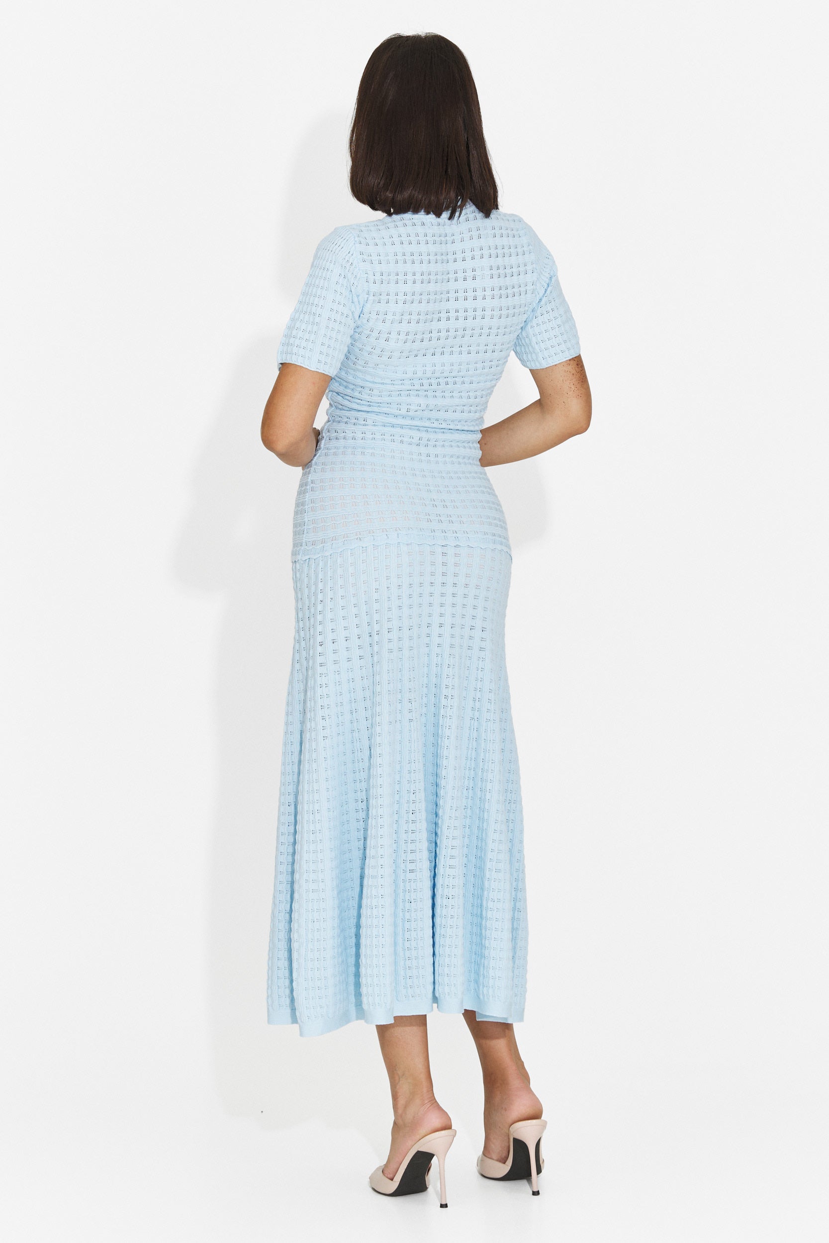 Rochie dama scurta bleu Gijoka Bogas