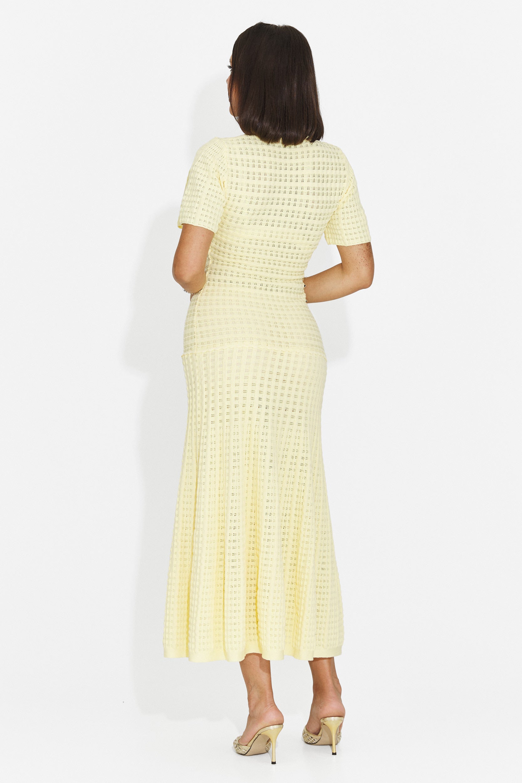 Rochie dama scurta galbena Gijoka Bogas