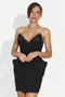 Rövid fekete női ruha Nasiera Bogas