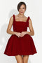Piros rövid női ruha Narcisia Bogas