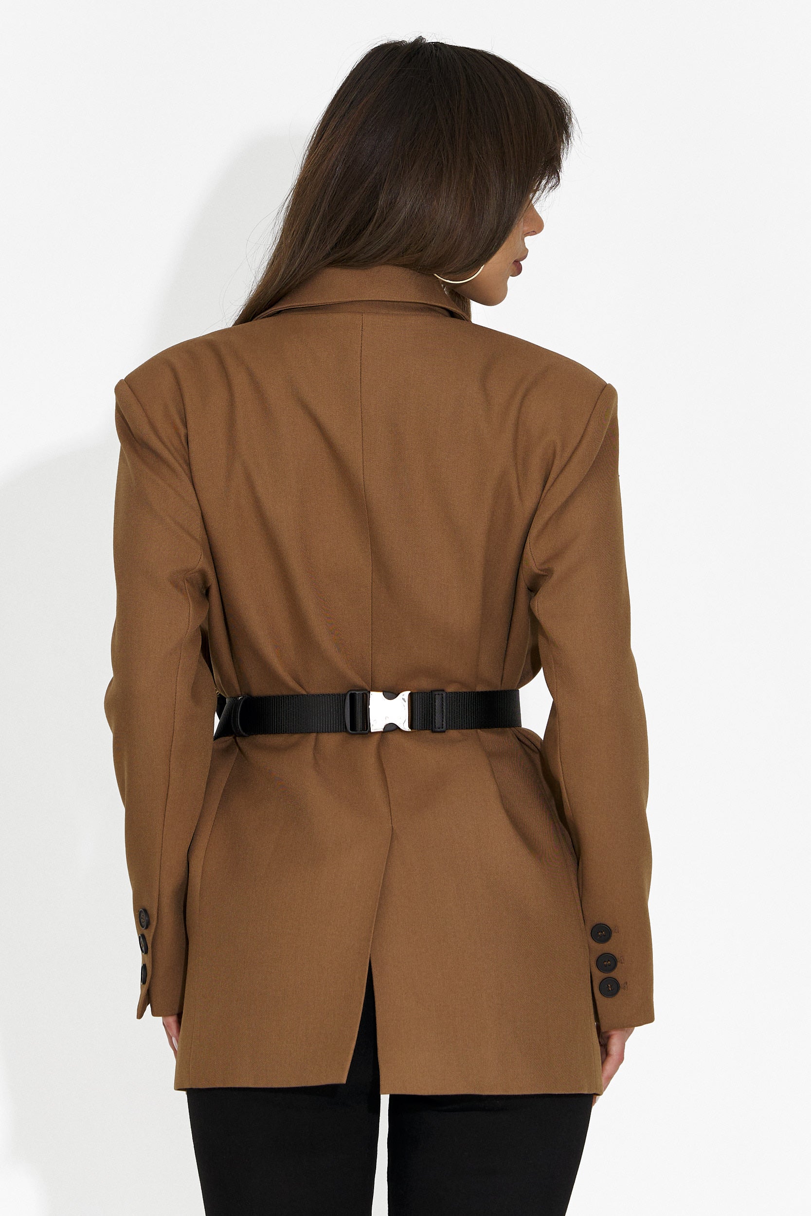 Elegáns barna női blézer Zoira Bogas-tól