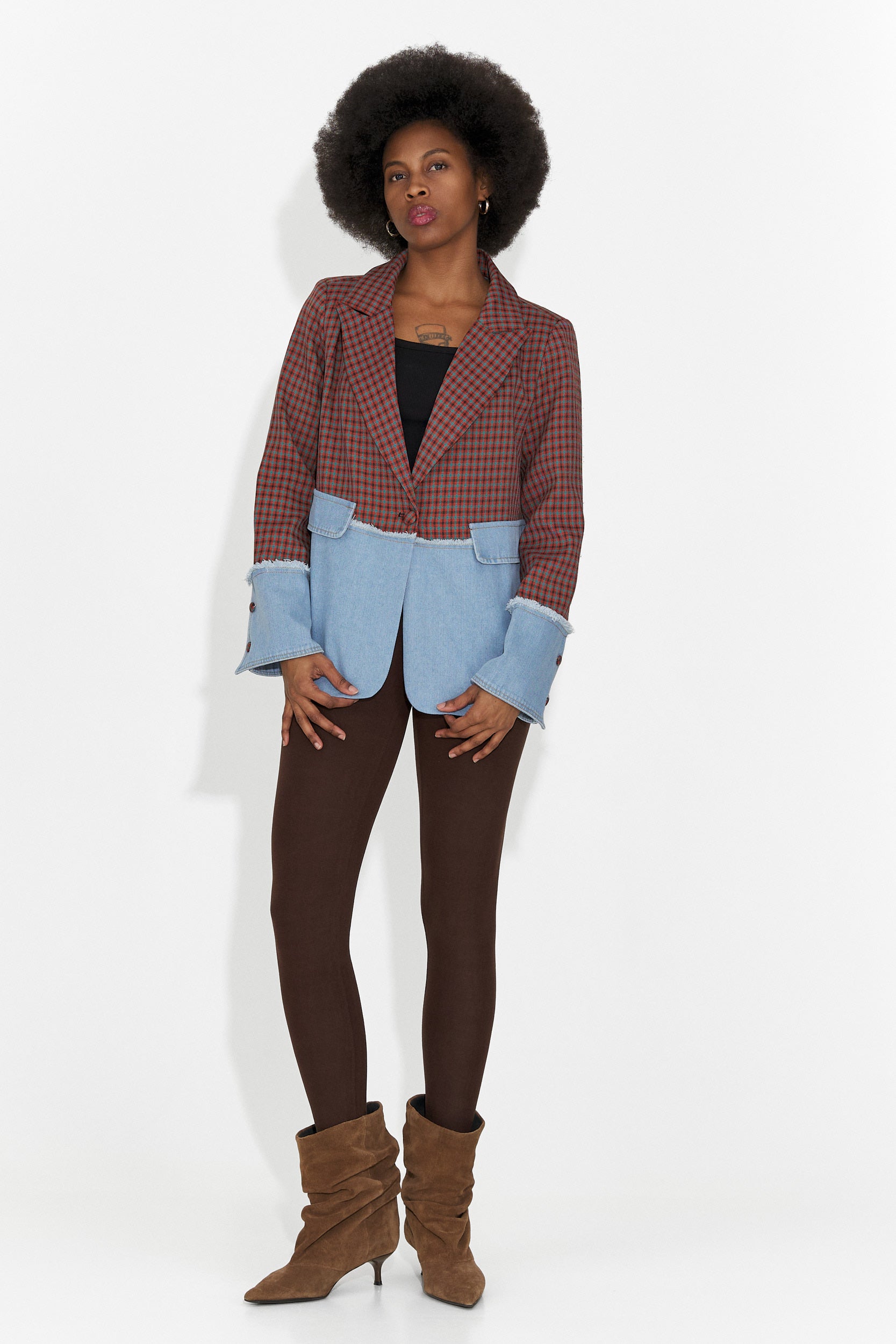 Elegáns Bordó Női Blézer Zinalia Bogas