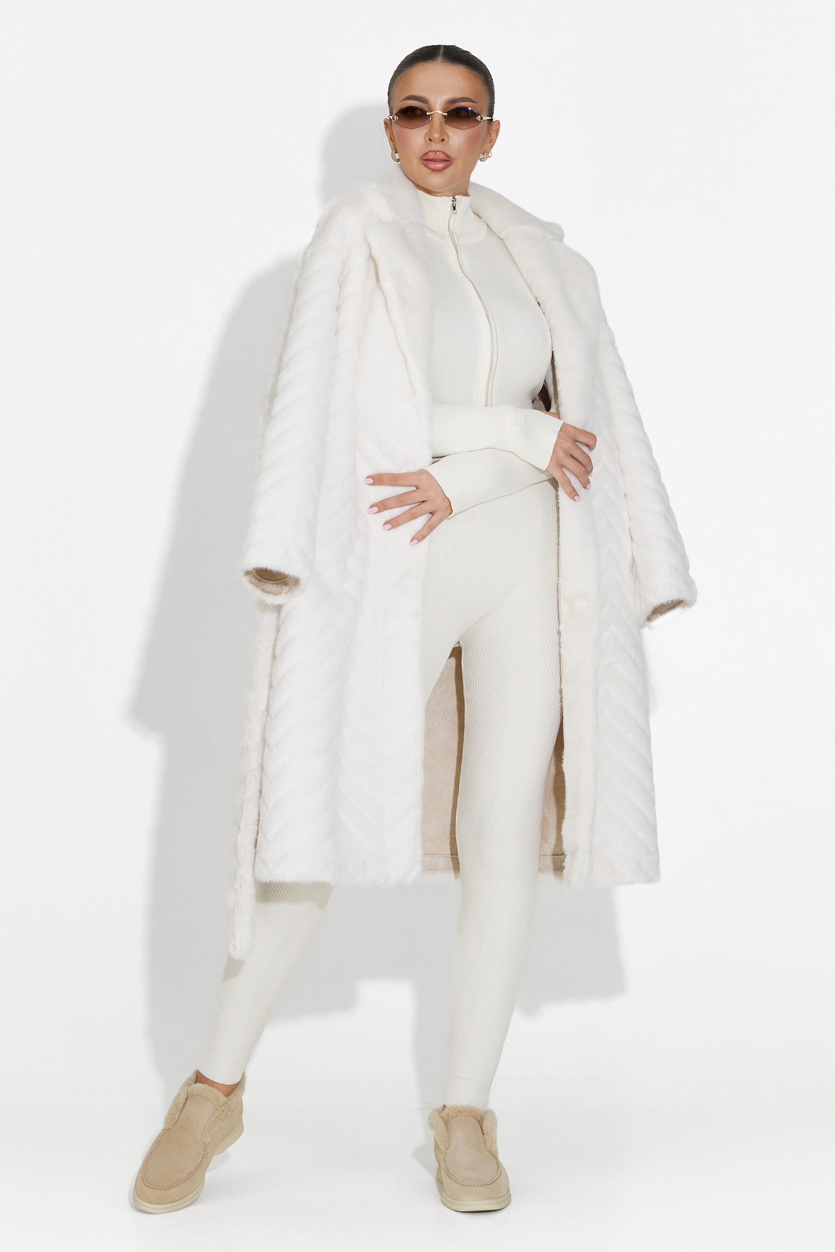 Elivra Bogas Bezs Casual Női Overál