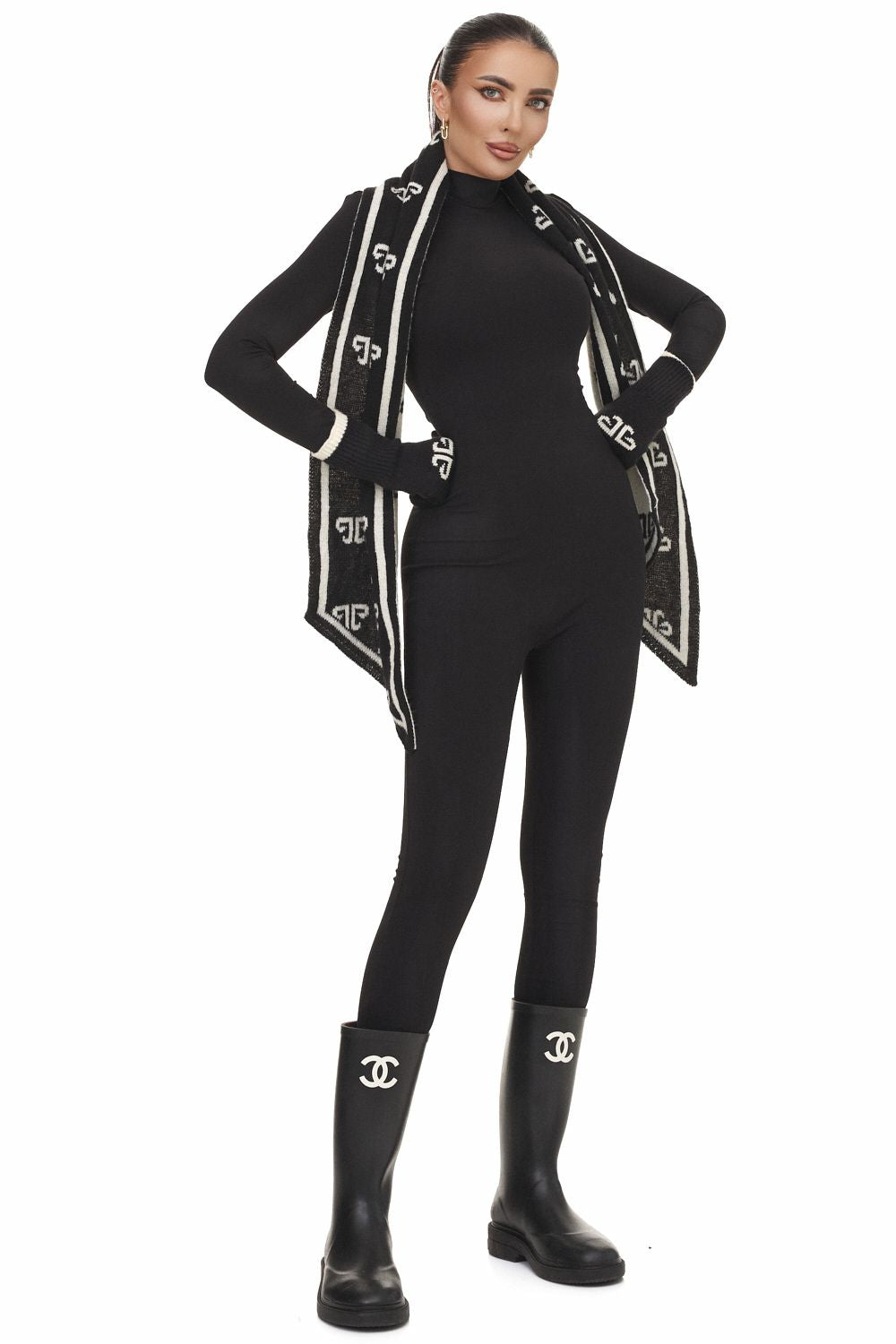 Rezely Bogas alkalmi fekete női jumpsuit