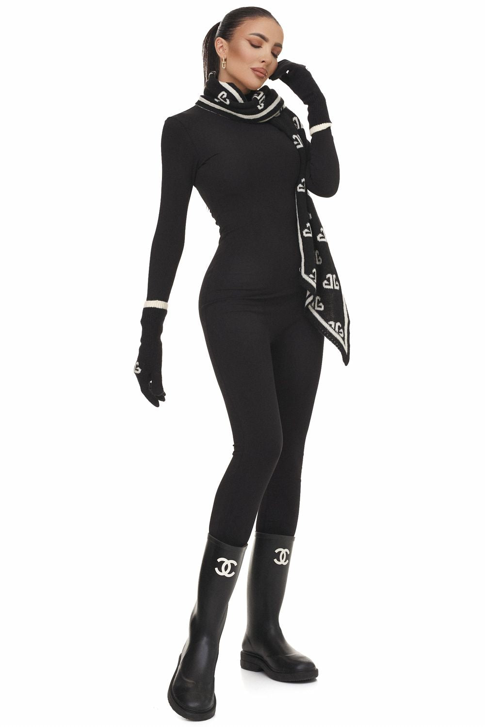 Rezely Bogas alkalmi fekete női jumpsuit