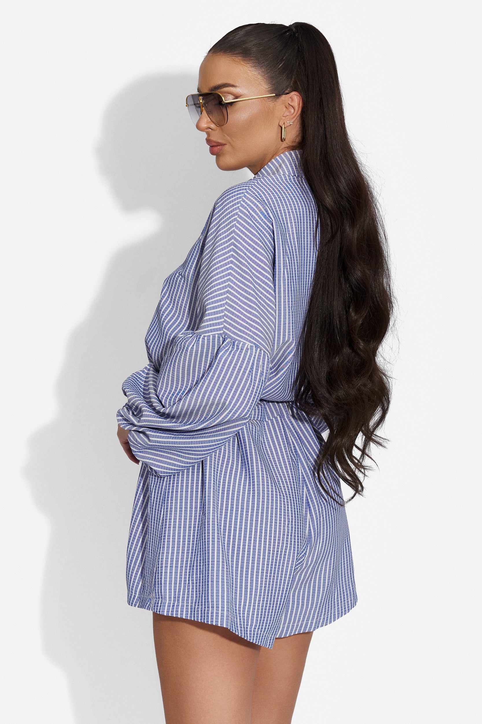 Syrena Bogas elegáns kék női jumpsuit