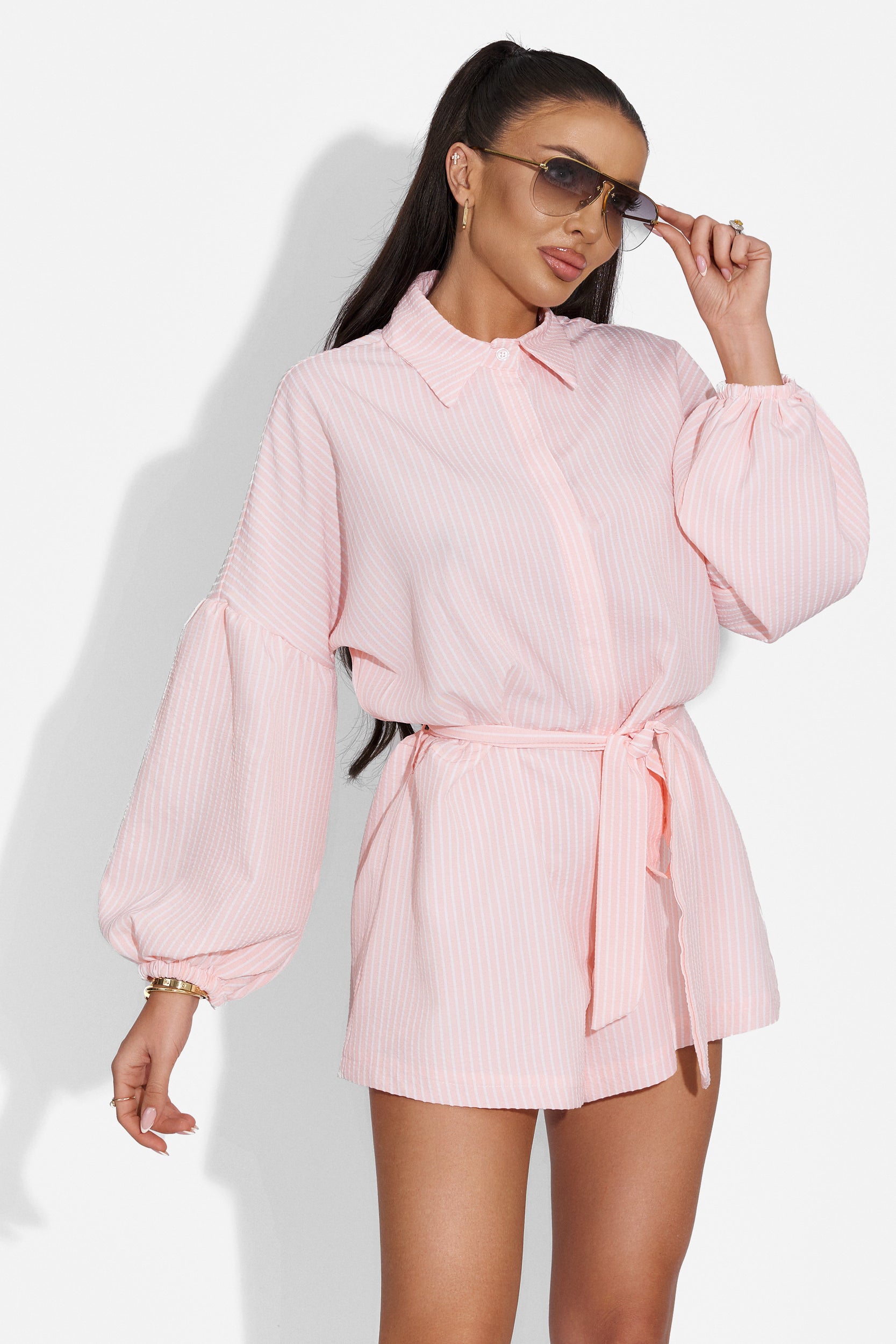 Syrena Bogas elegáns rózsaszín női jumpsuit
