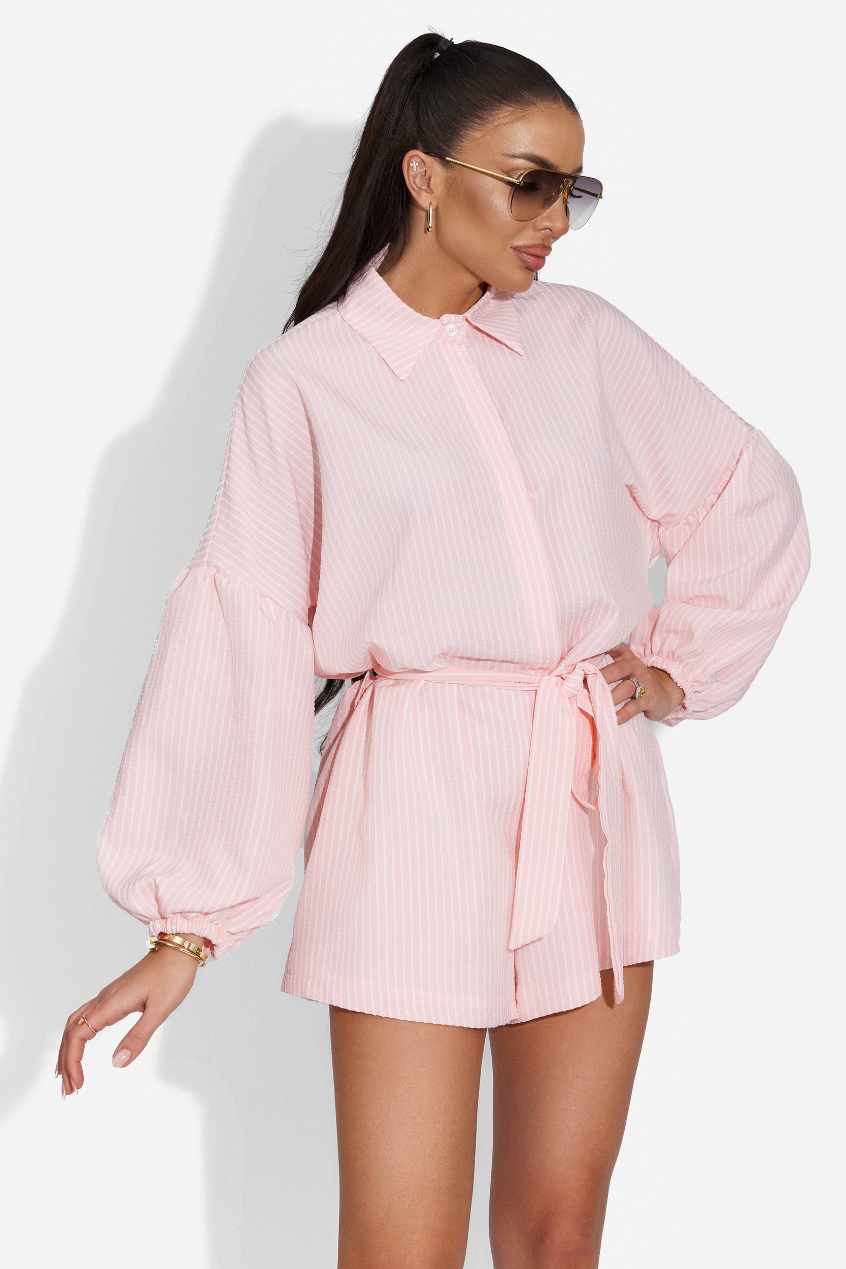 Syrena Bogas elegáns rózsaszín női jumpsuit