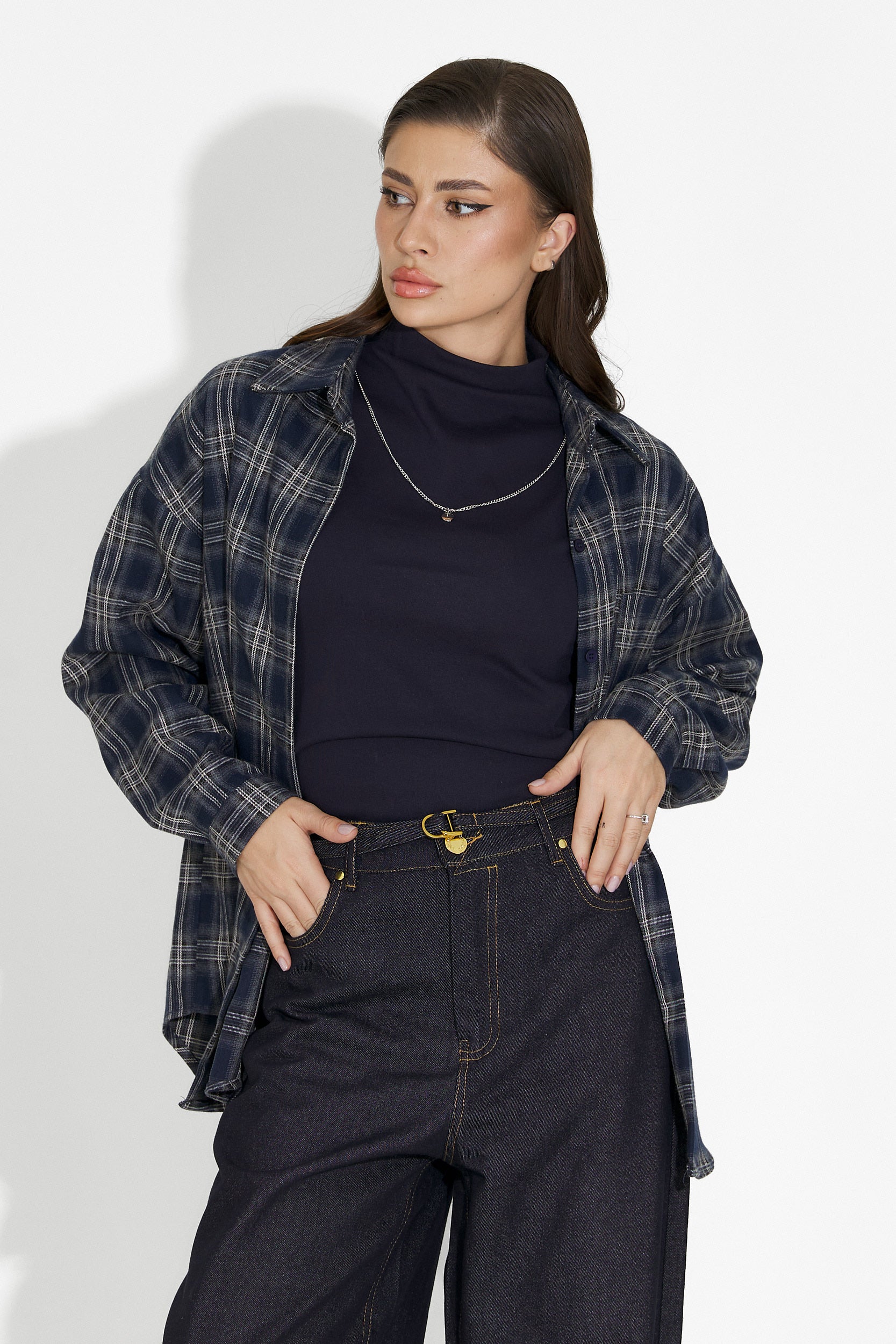 Arlete Bogas női szett: ing + tengerészkék top