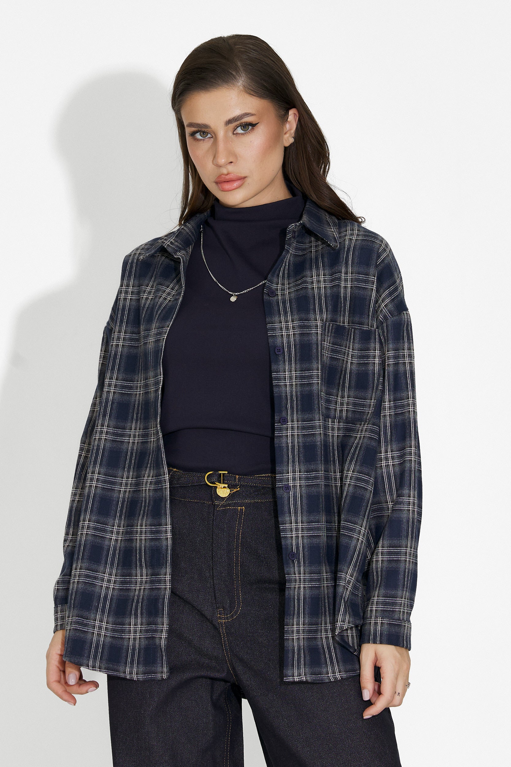 Arlete Bogas női szett: ing + tengerészkék top