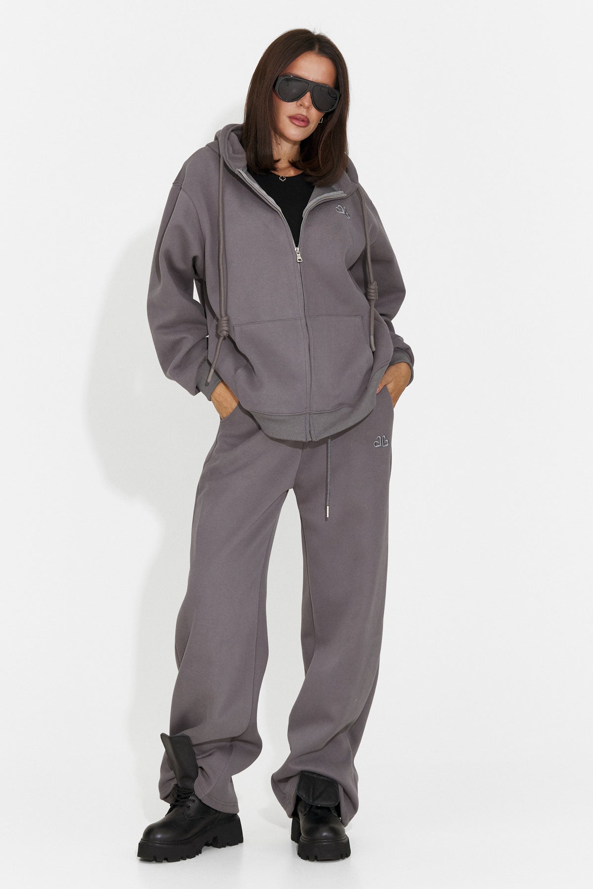 Trening casual gri antracit Remiroena Bogas