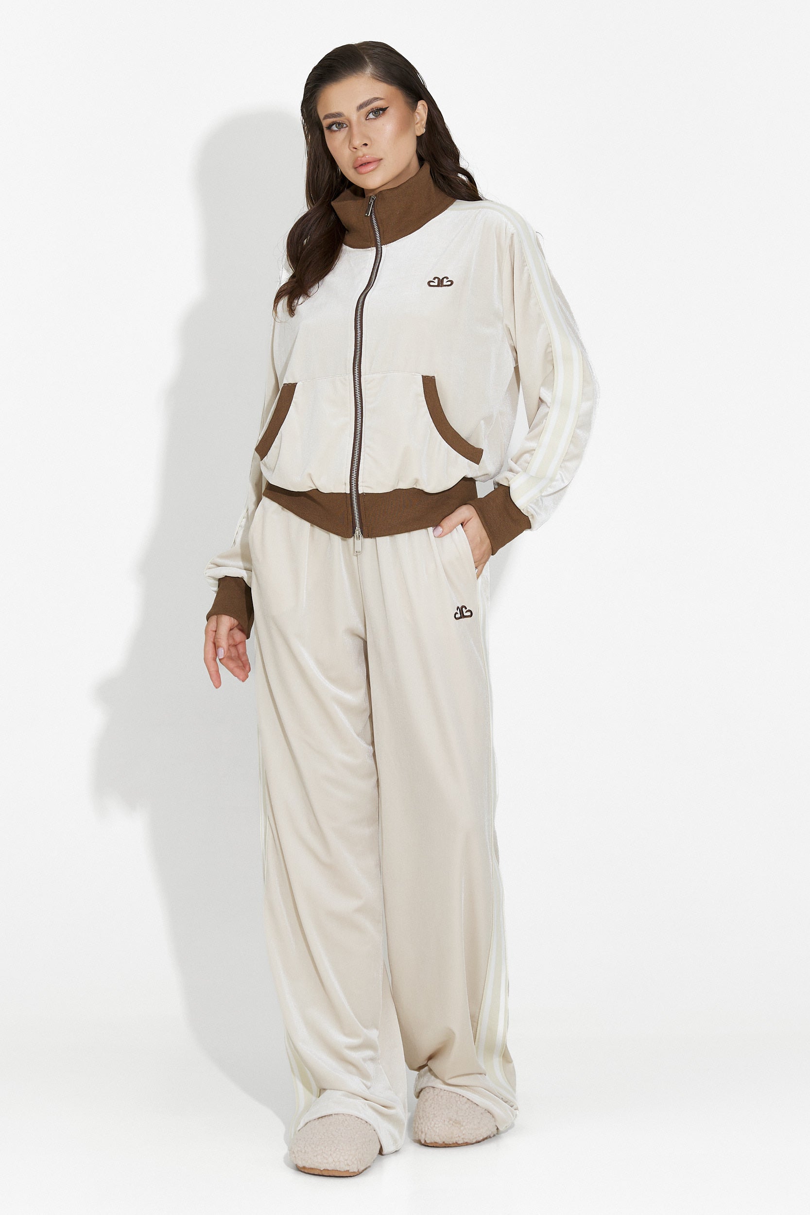 Chanela Bogas Bezs Casual Női Edzés