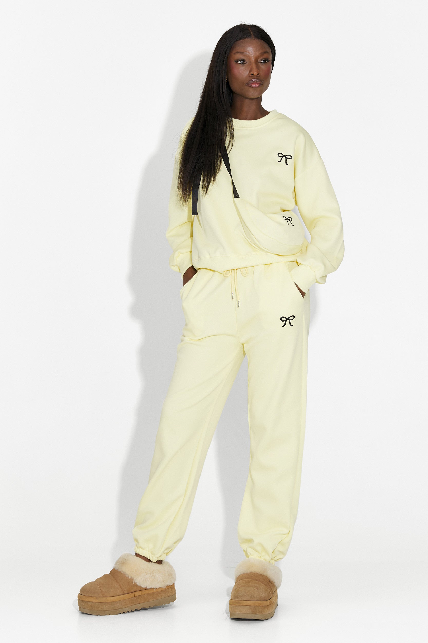 Serelis Bogas Sárga Hétköznapi Női Edzőruha