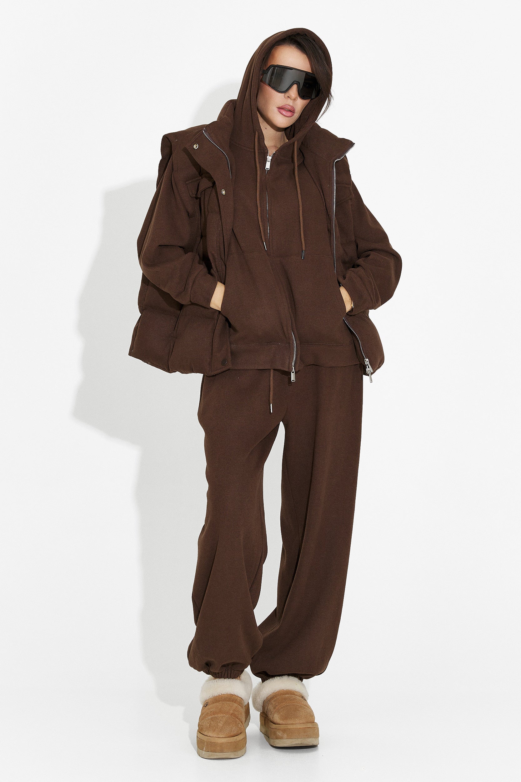 Női alkalmi barna tréningruha Chester Bogas