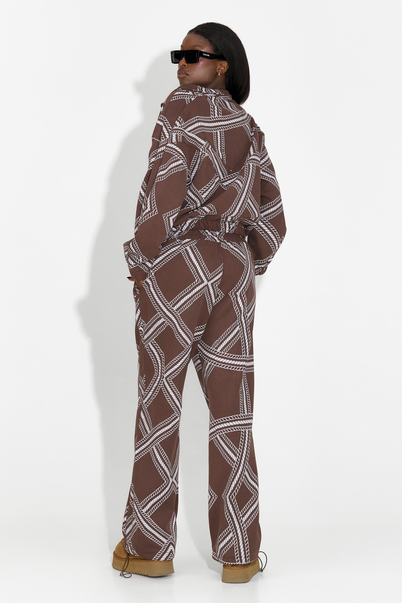 Kristela Bogas Casual Barna Női Edzés