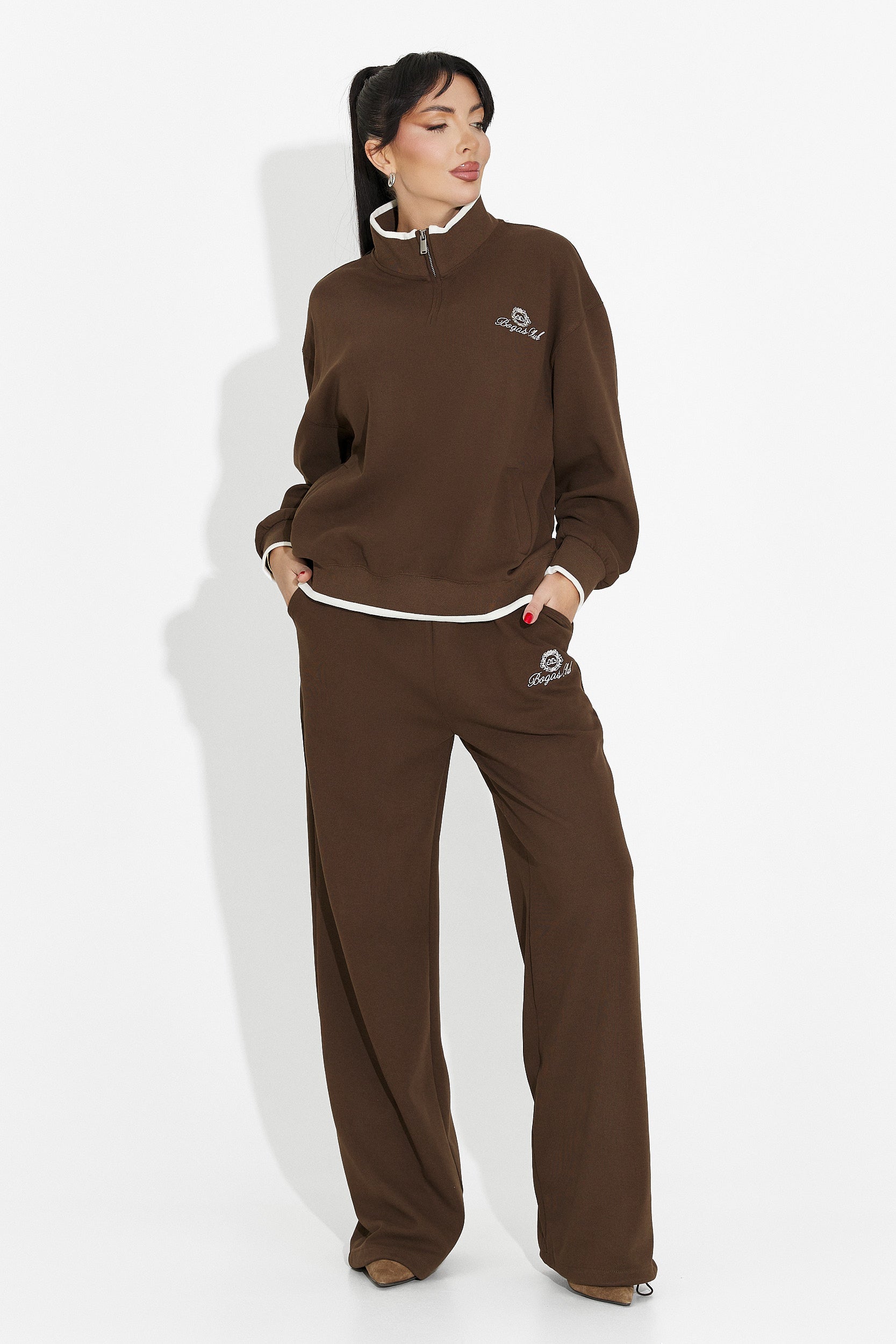 Női alkalmi barna tréningruha Vilma Bogas