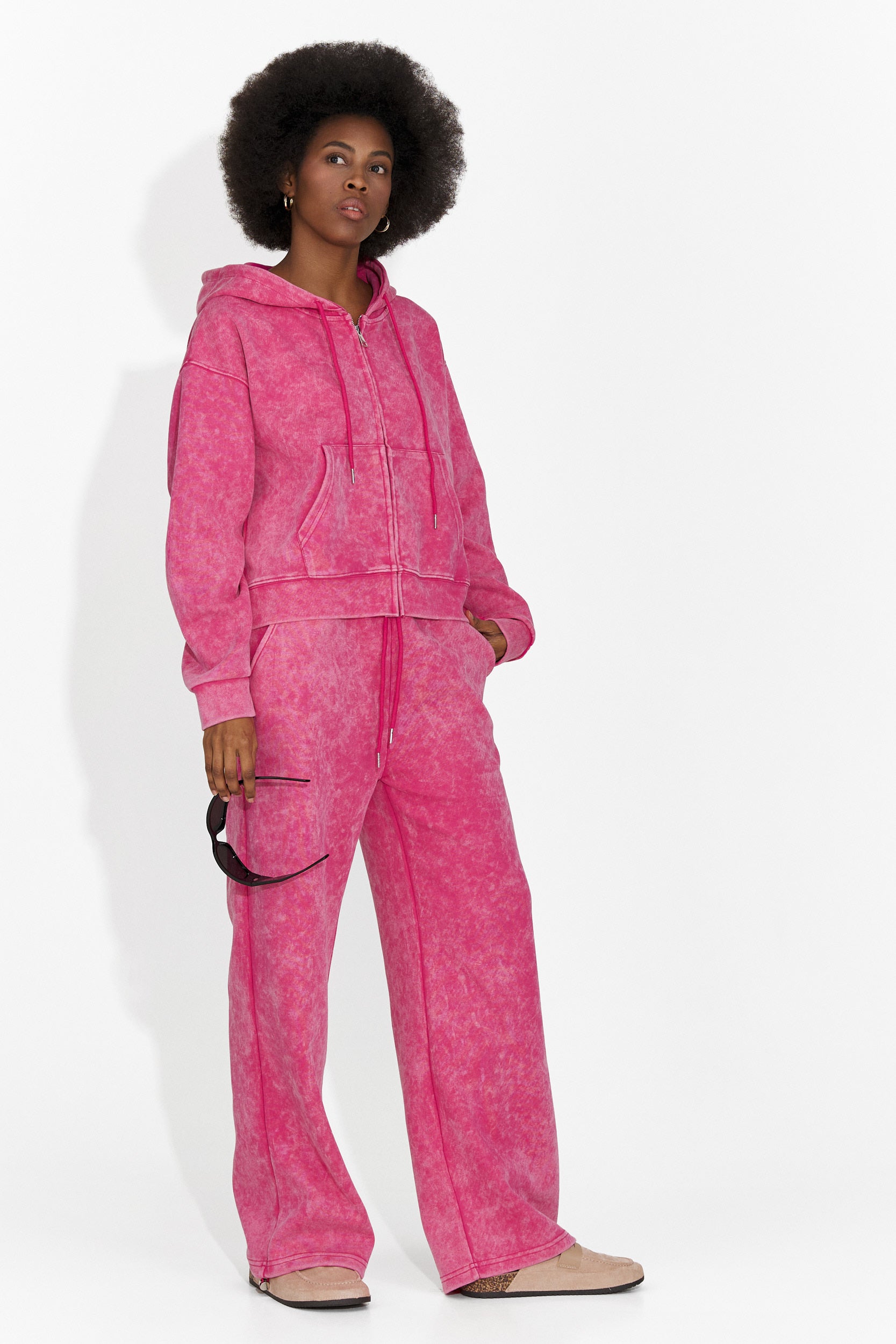 Laza rózsaszín női edzőruha Jiustina Bogastól