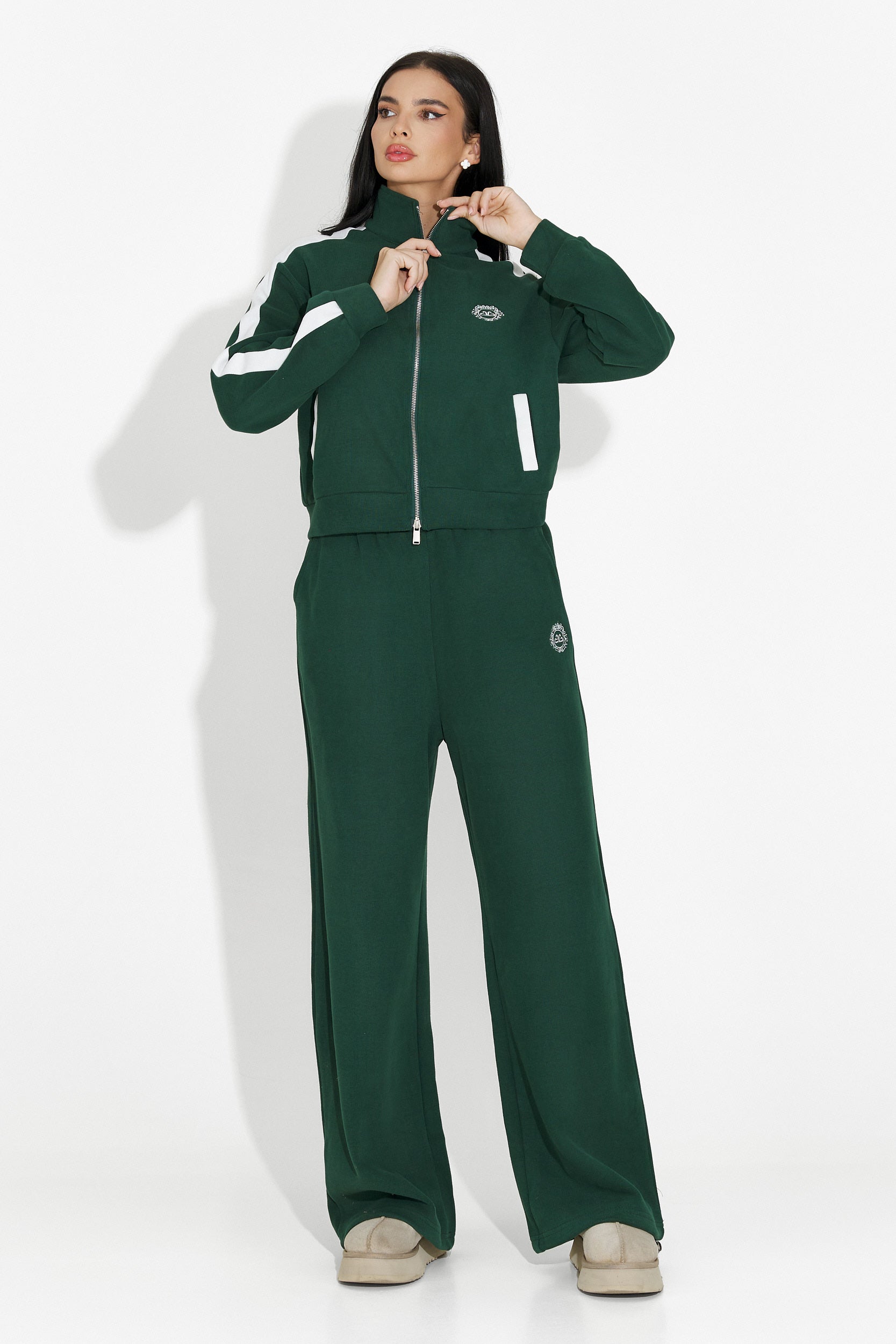 Crisea Bogas Zöld Casual Női Edzőruha