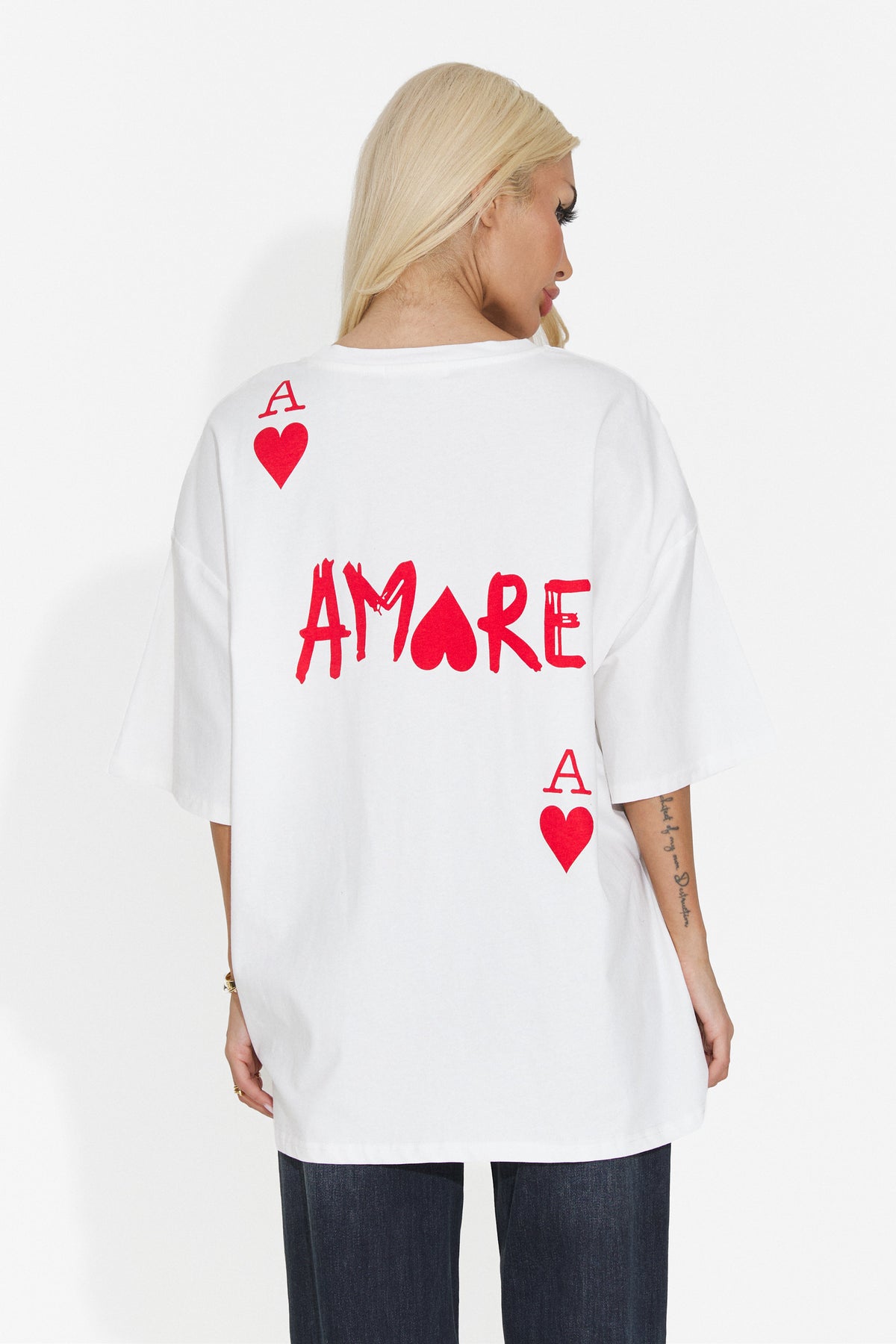 Tricou casual alb Mytlaova Bogas