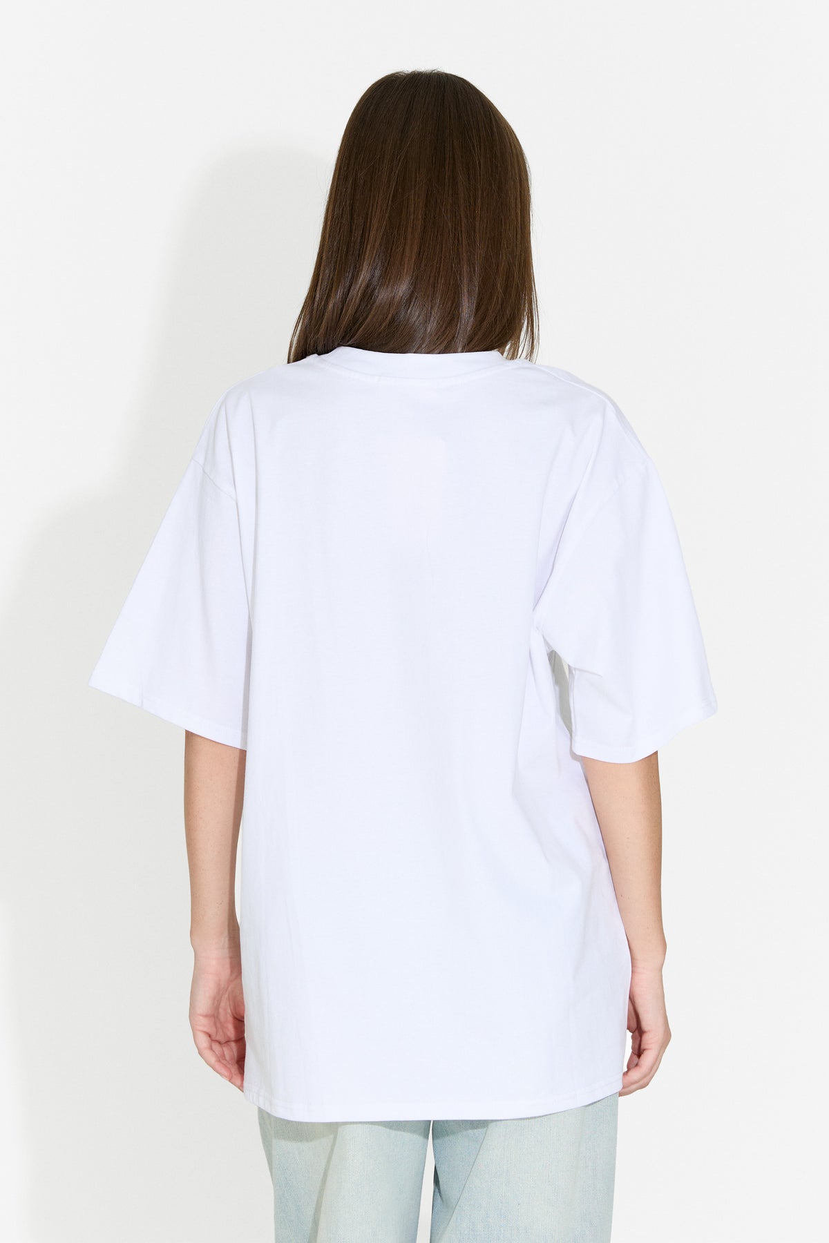 Tricou dama casual alb Analysis Bogas