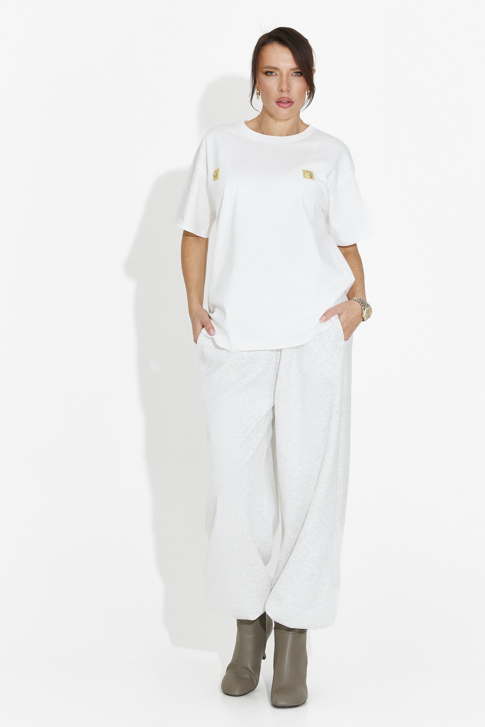 Női fehér hétköznapi póló Lunesa Bogas