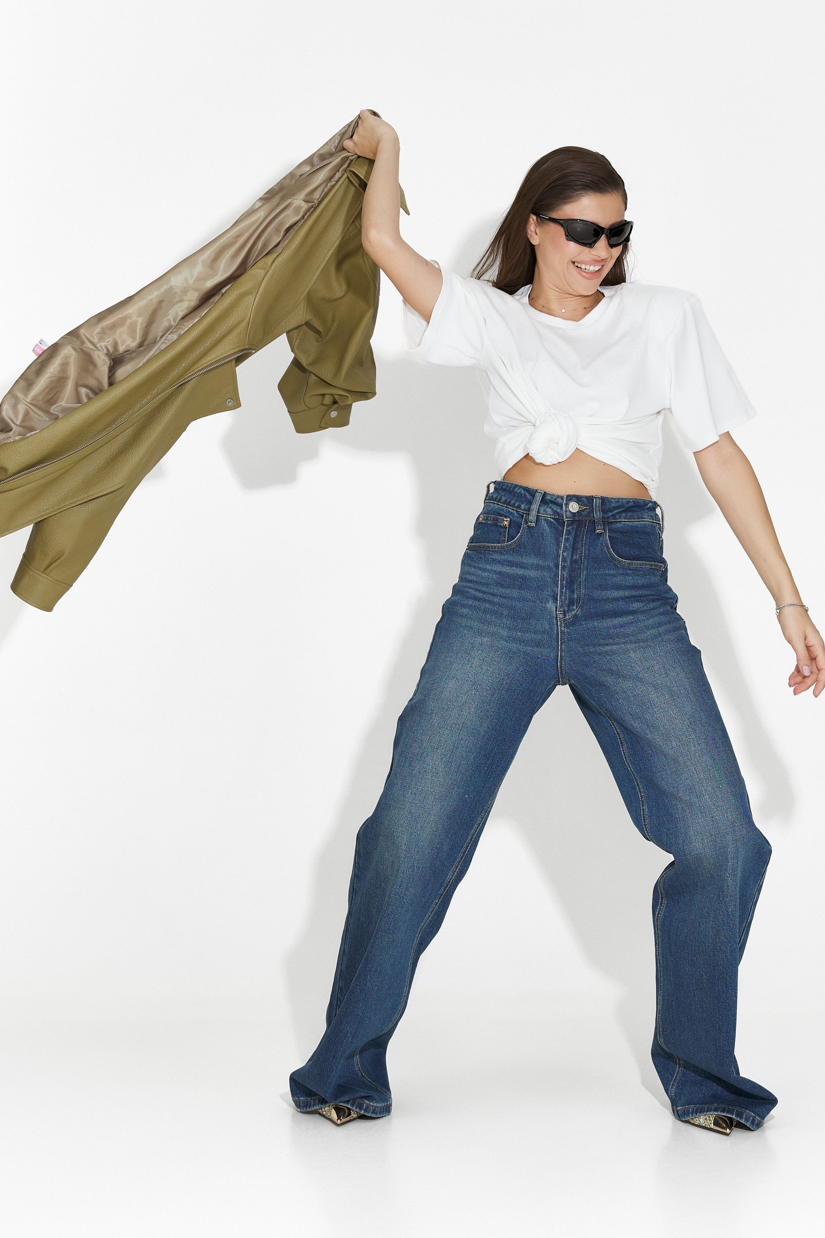 Norelia Bogas Hétköznapi Fehér Női Póló