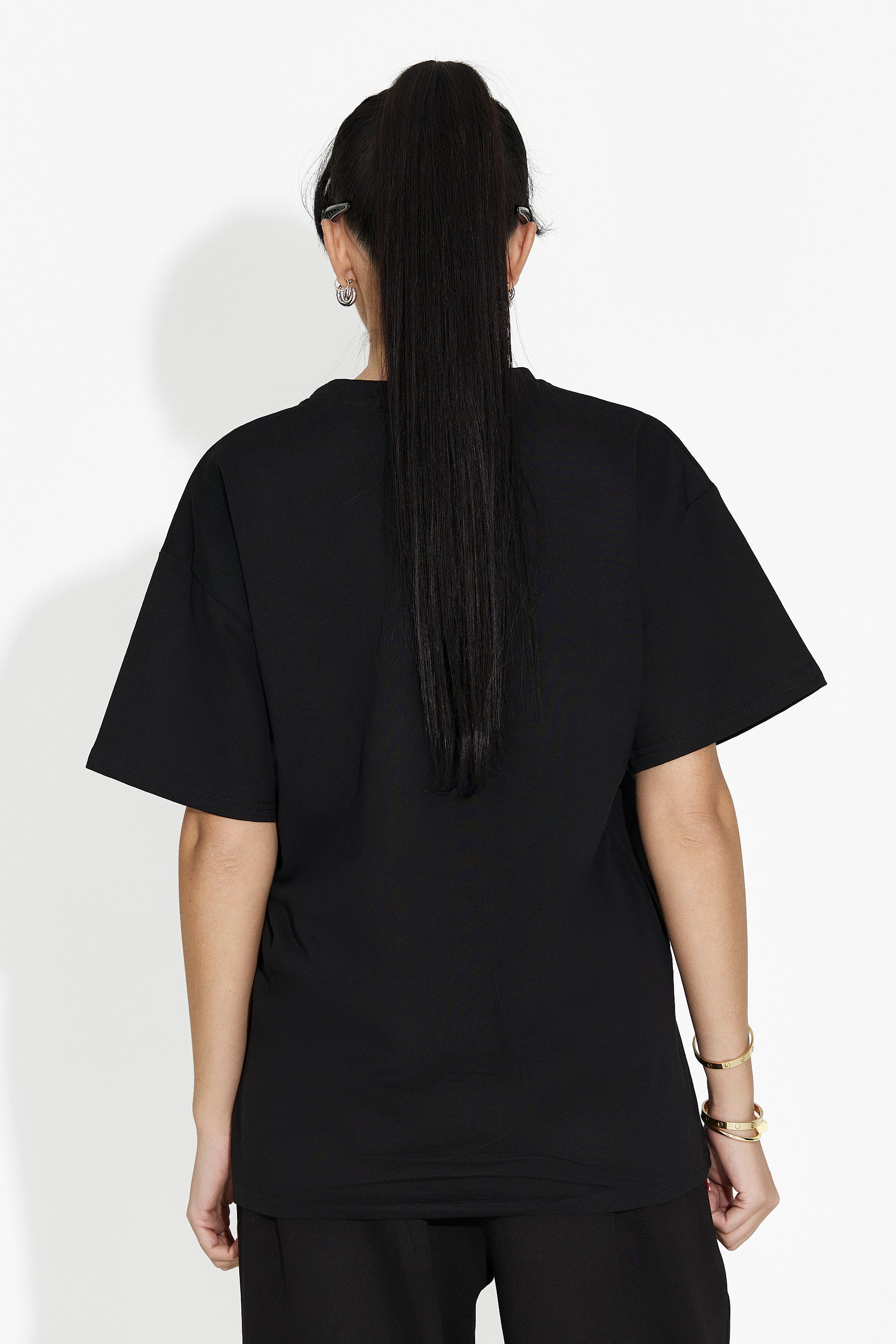 Női fekete Arilea Bogas alkalmi póló