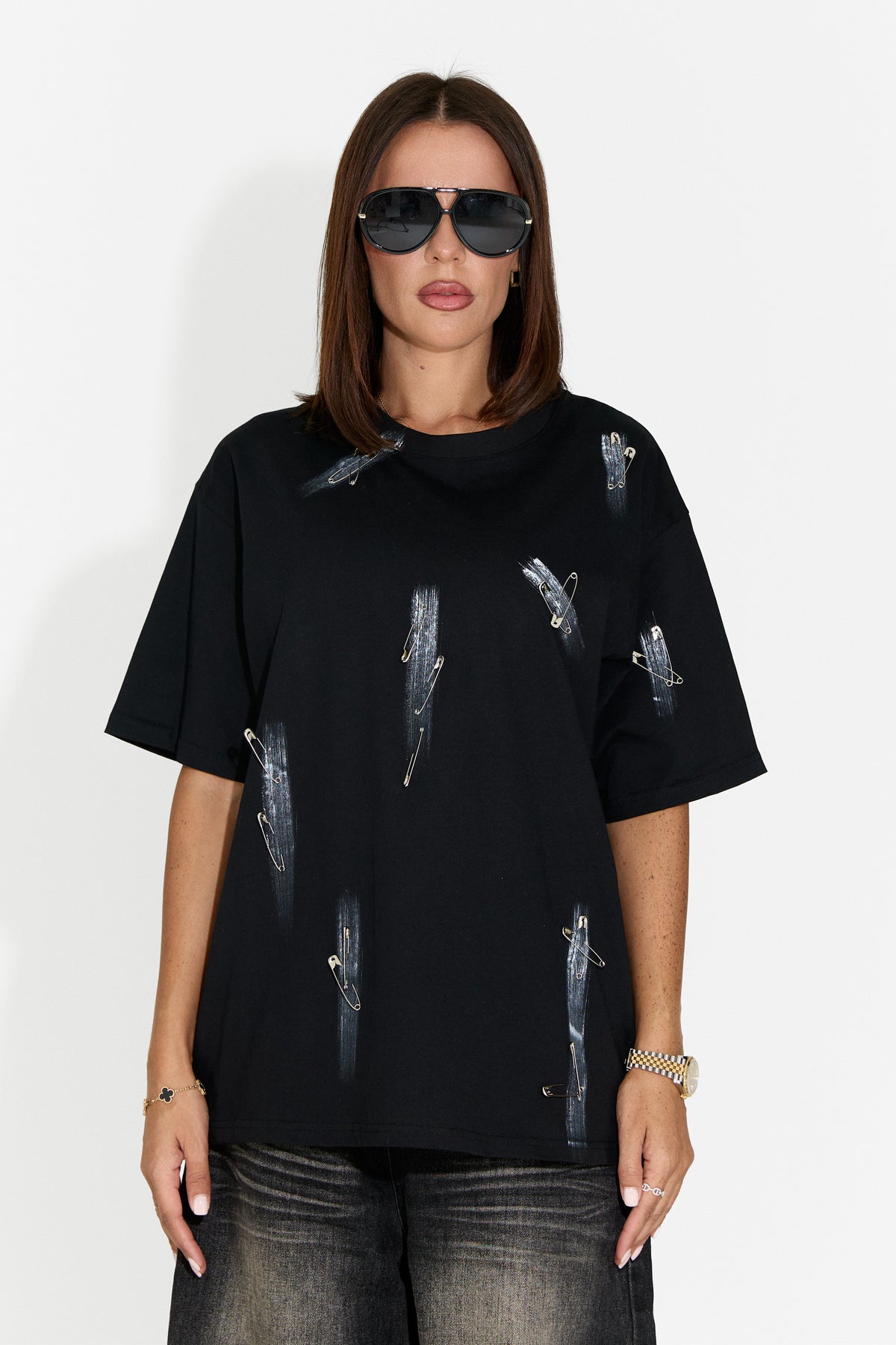 Tricou dama casual negru Chanels Bogas