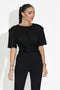 Norelia Bogas alkalmi fekete női póló