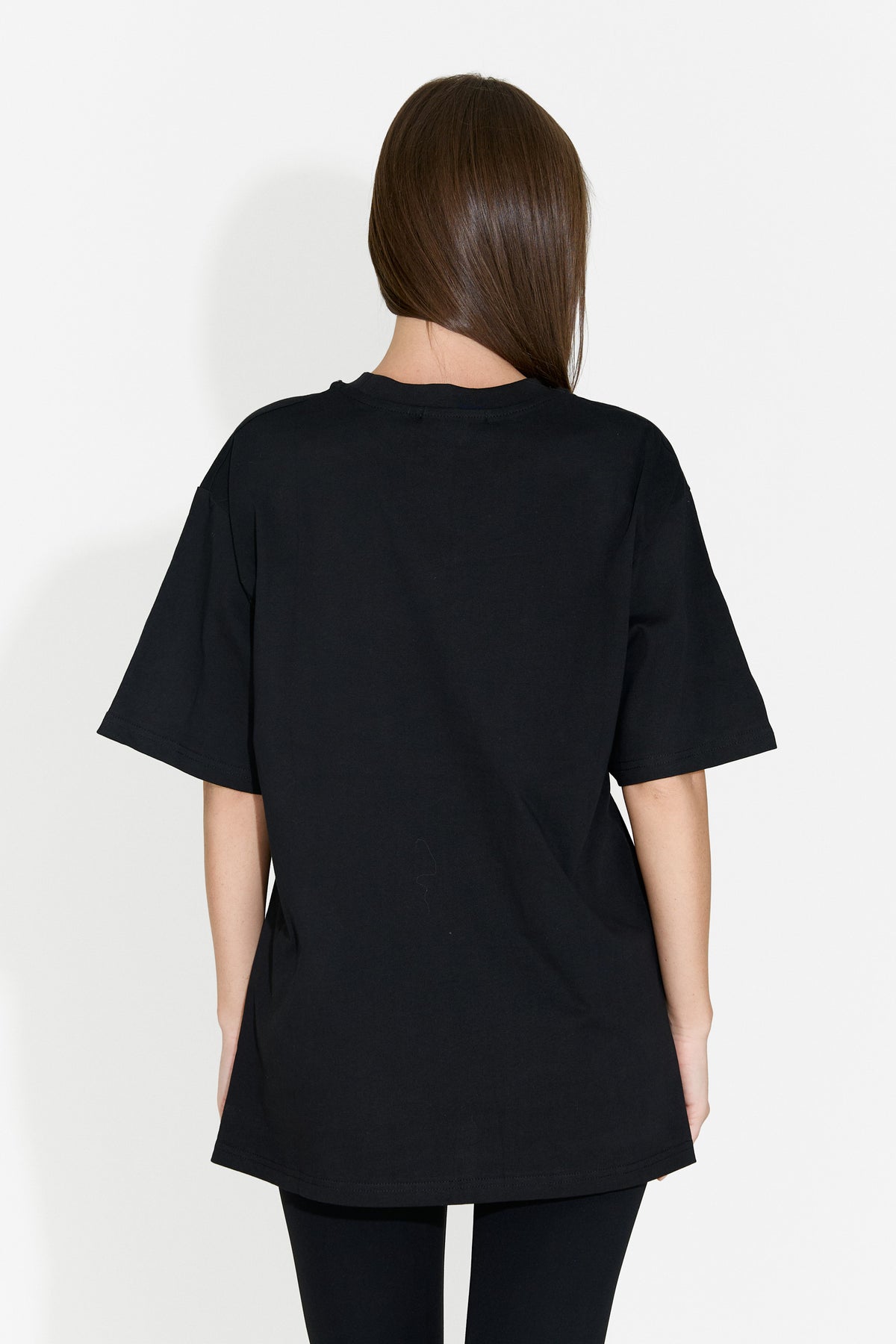 Tricou dama casual negru Rougha Bogas