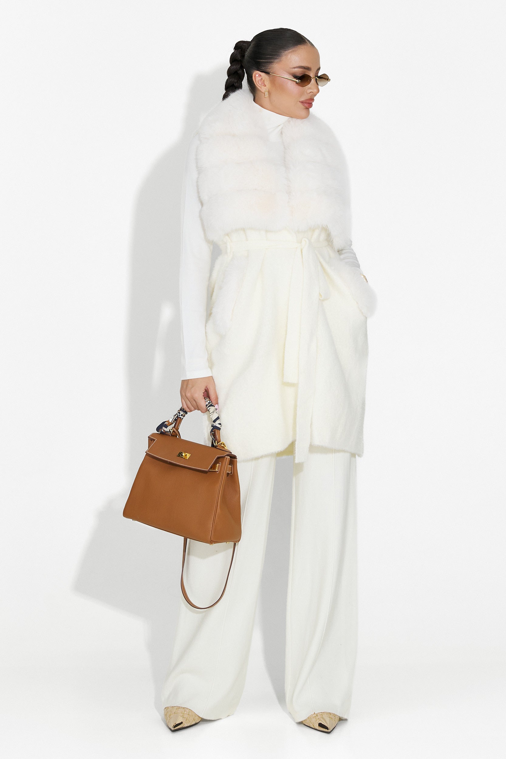 Beige Cloria Bogas Női Mellény