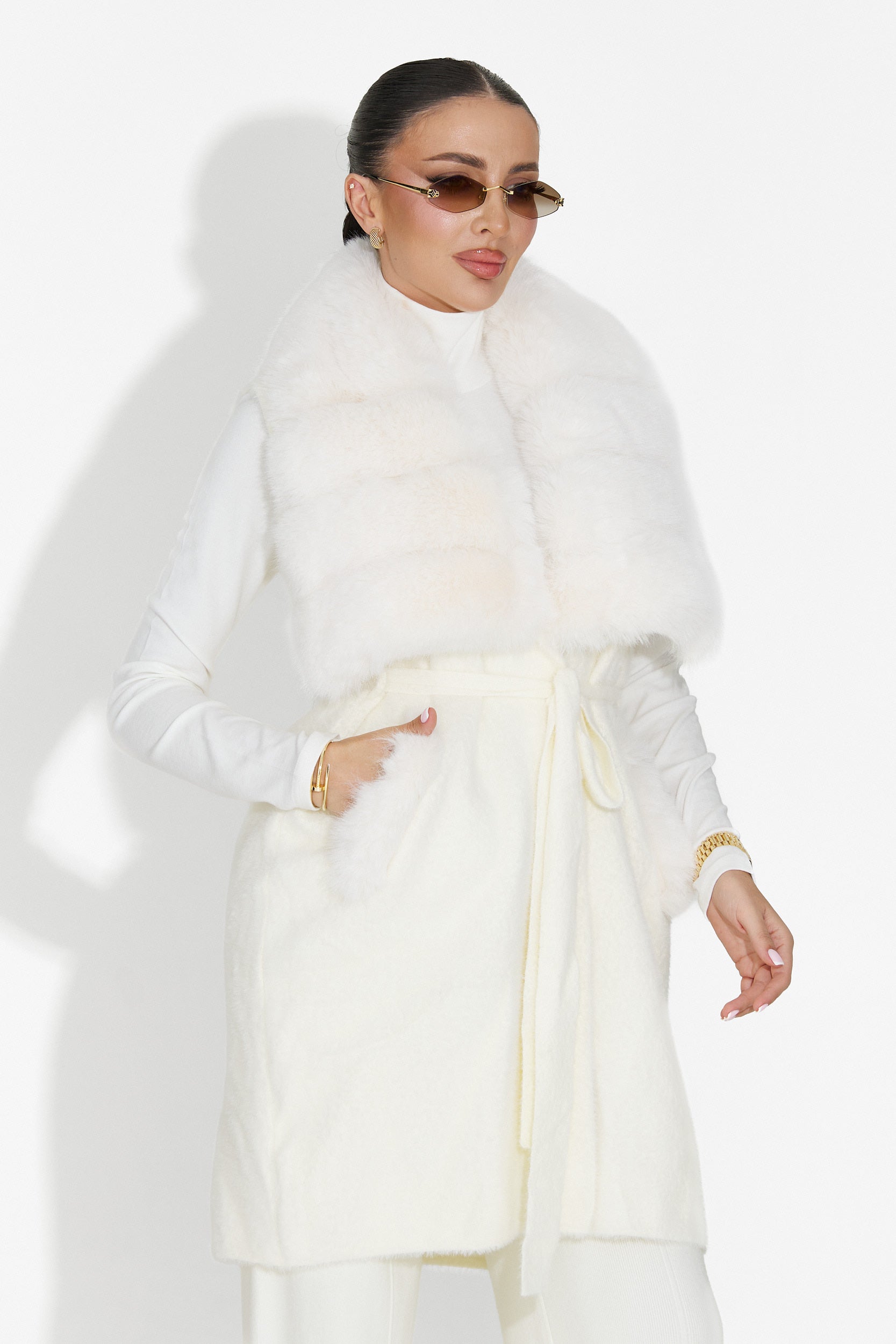 Beige Cloria Bogas Női Mellény