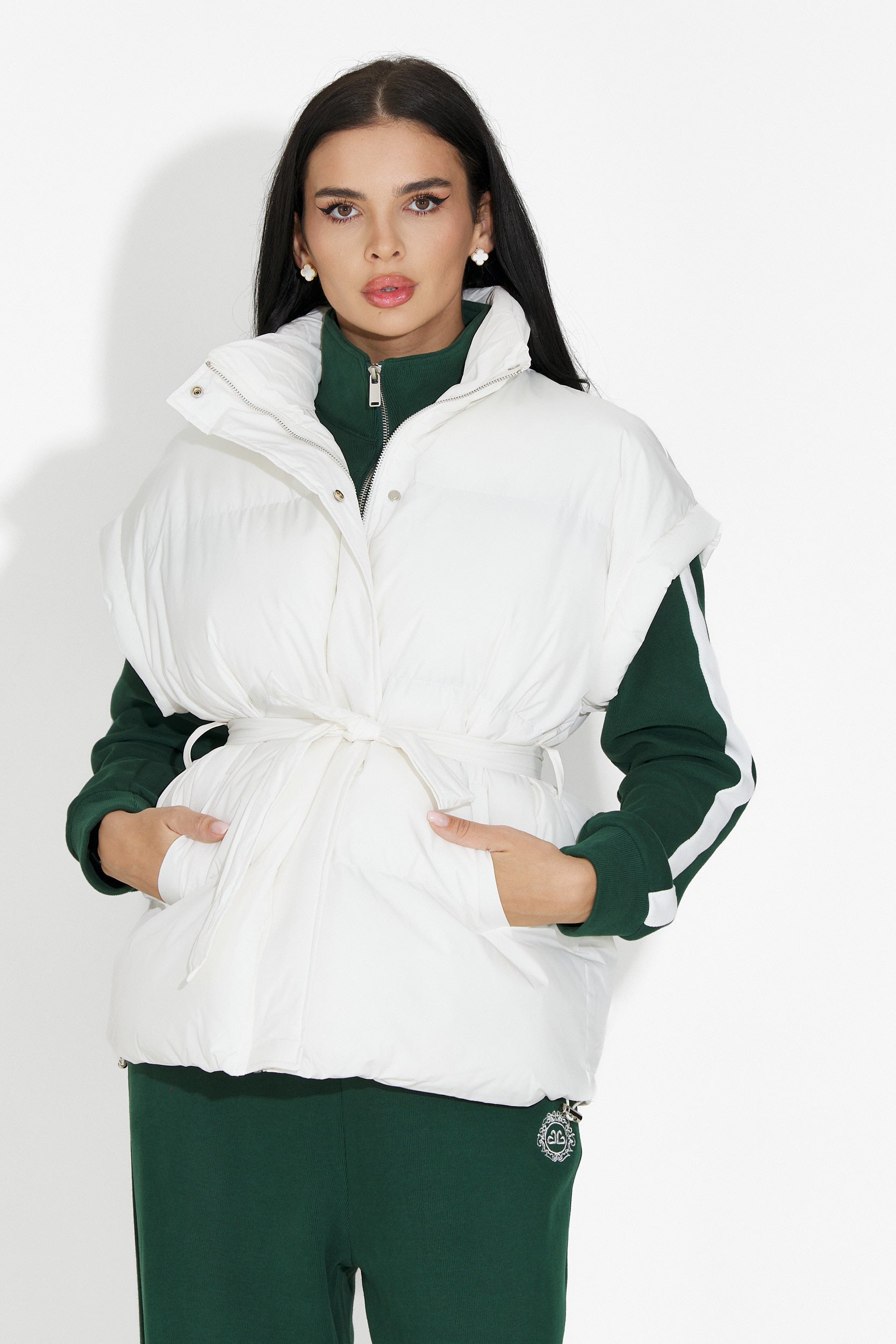 Denoria Bogas Hétköznapi Fehér Női Mellény