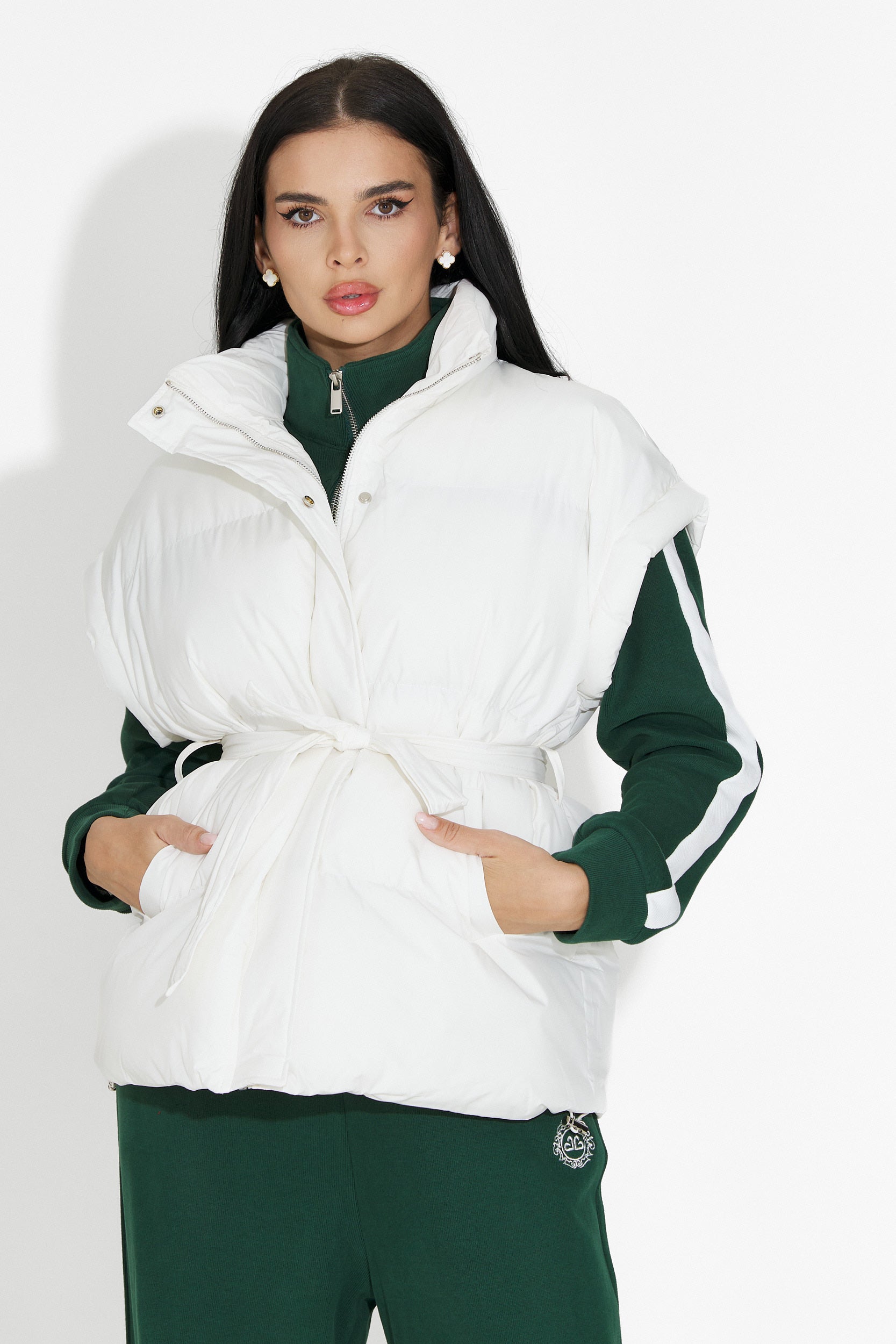 Denoria Bogas Hétköznapi Fehér Női Mellény