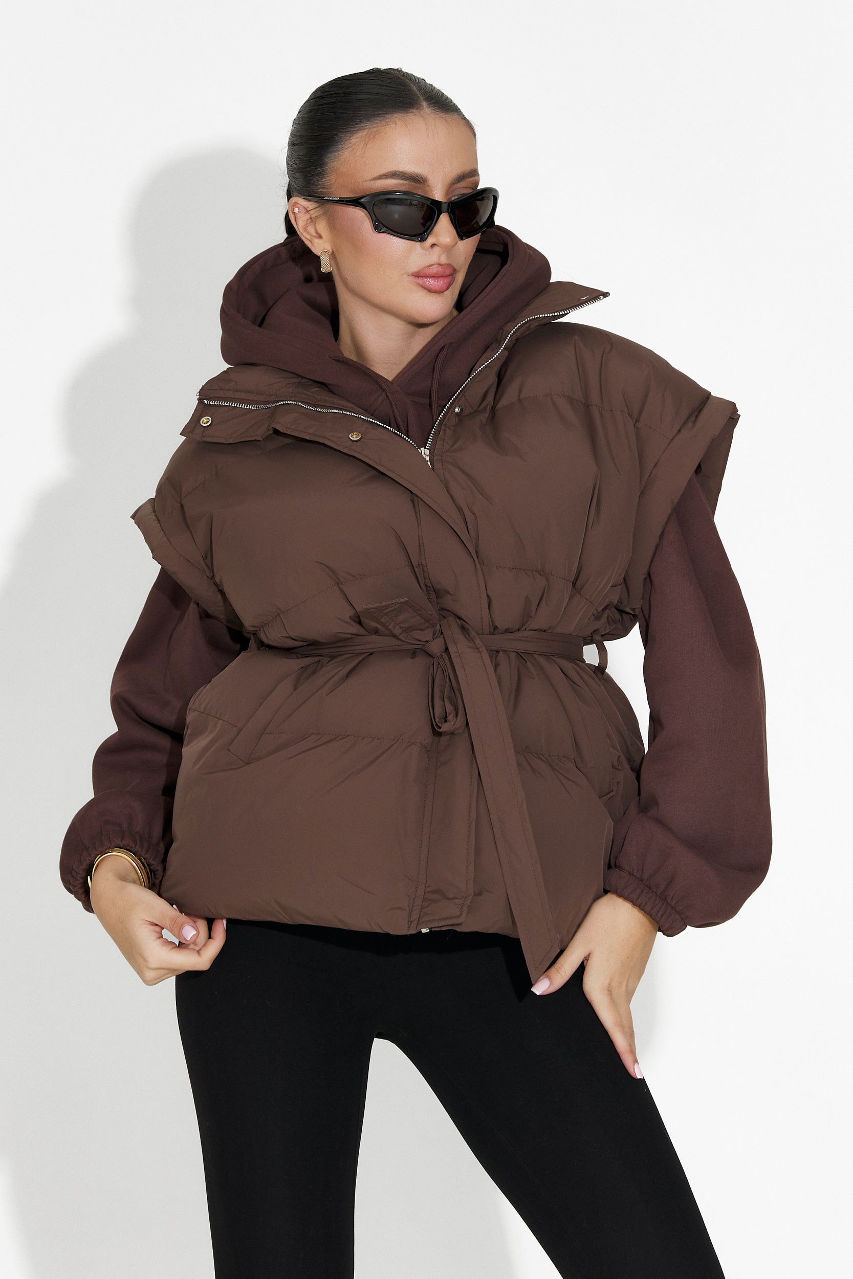 Denoria Bogas Barna Hétköznapi Női Mellény