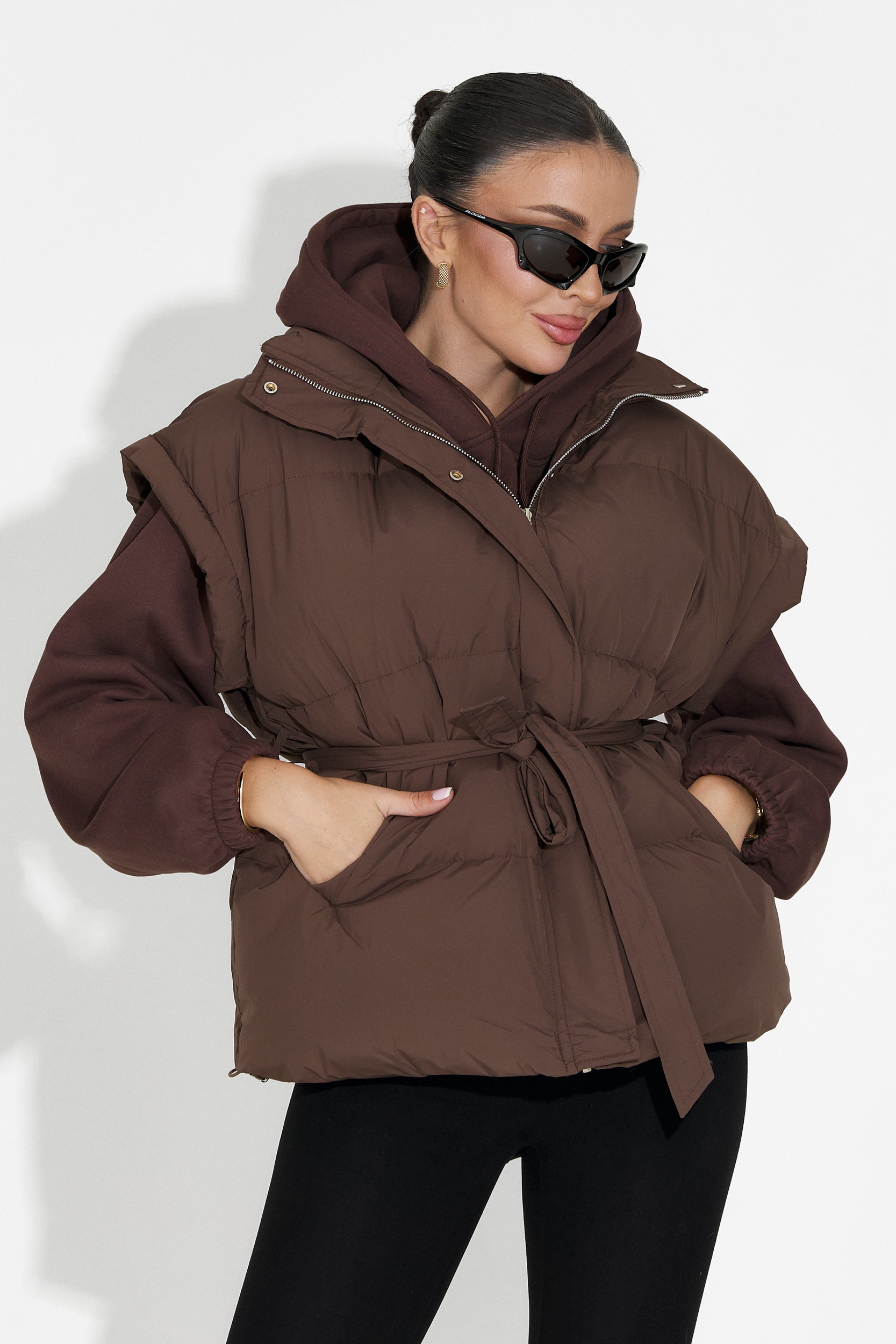 Denoria Bogas Barna Hétköznapi Női Mellény