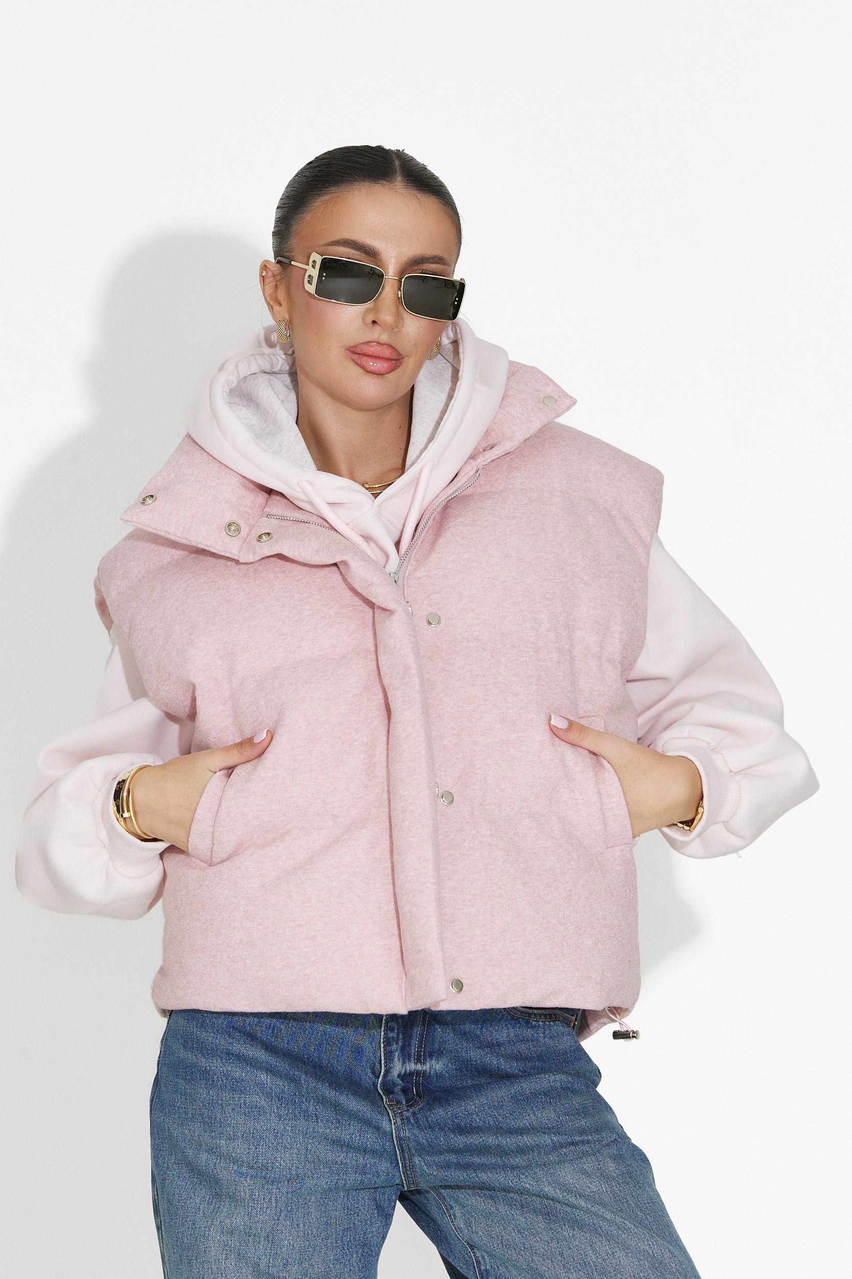 Cendira Bogas Lazac Rózsaszín Női Mellény