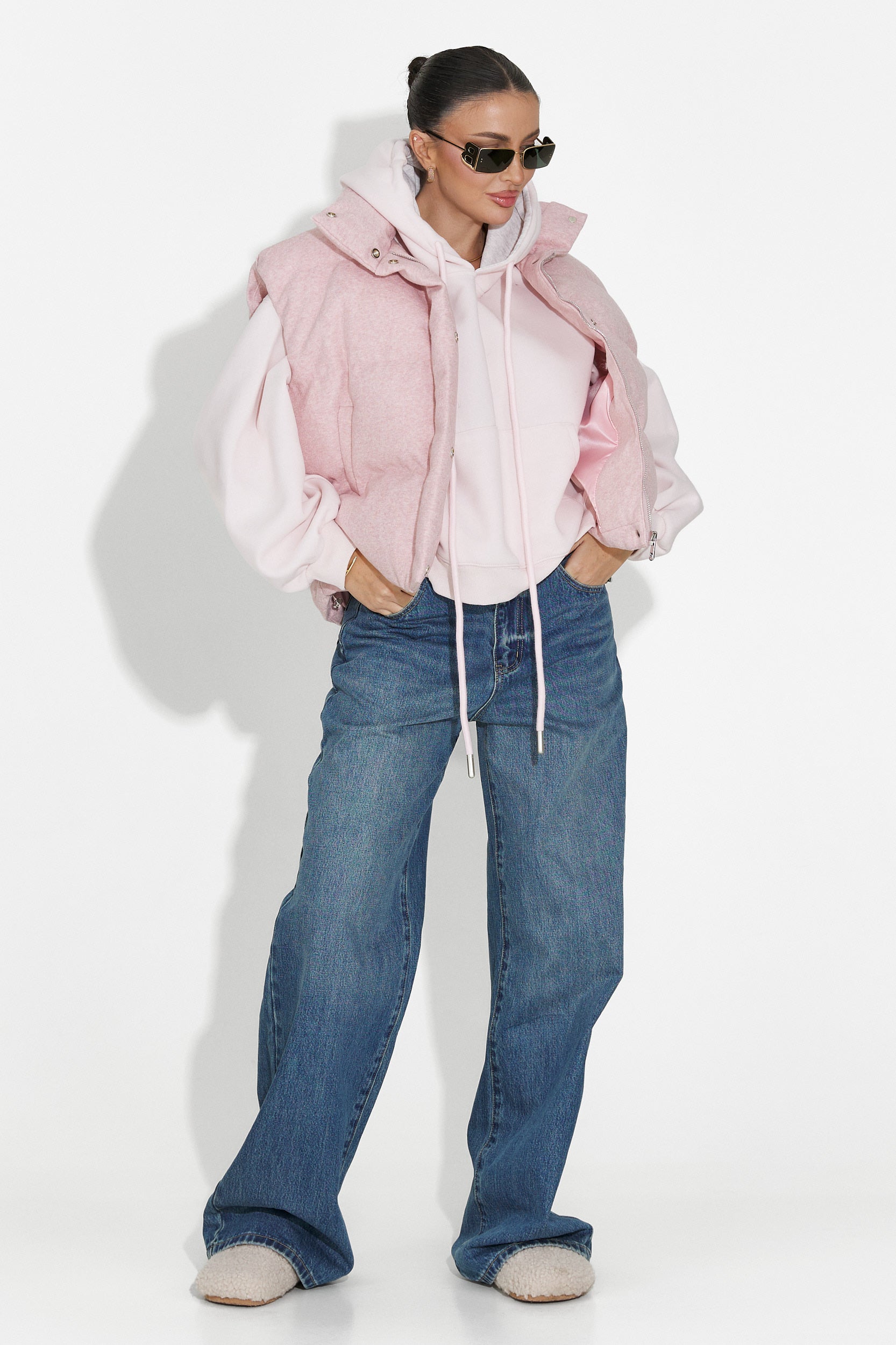 Cendira Bogas Lazac Rózsaszín Női Mellény