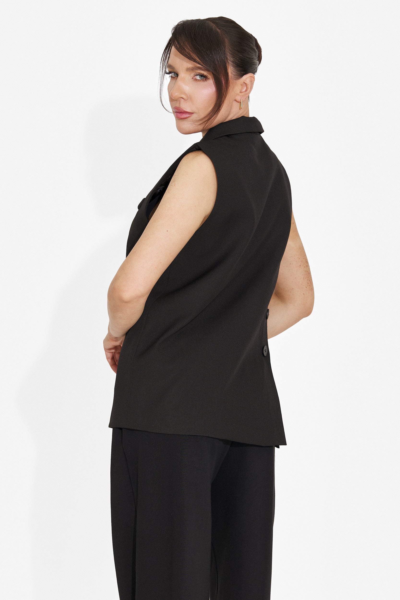 Ciela Bogas Elegáns Fekete Női Mellény