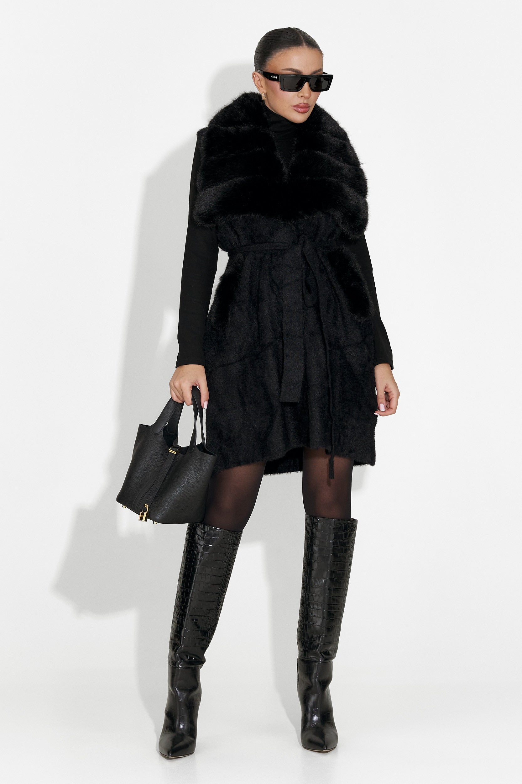 Cloria Bogas Fekete Hölgy Mellény