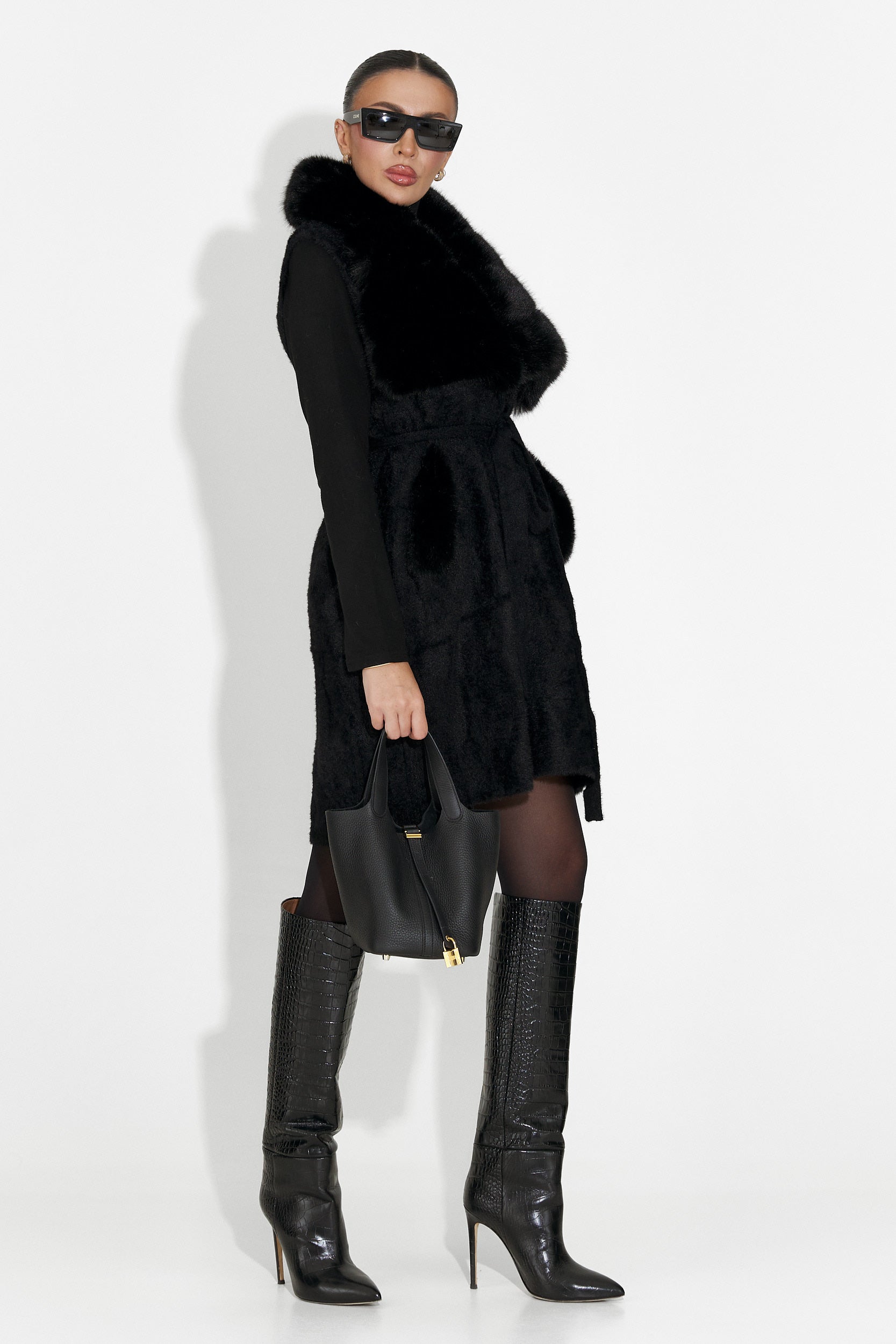 Cloria Bogas Fekete Hölgy Mellény